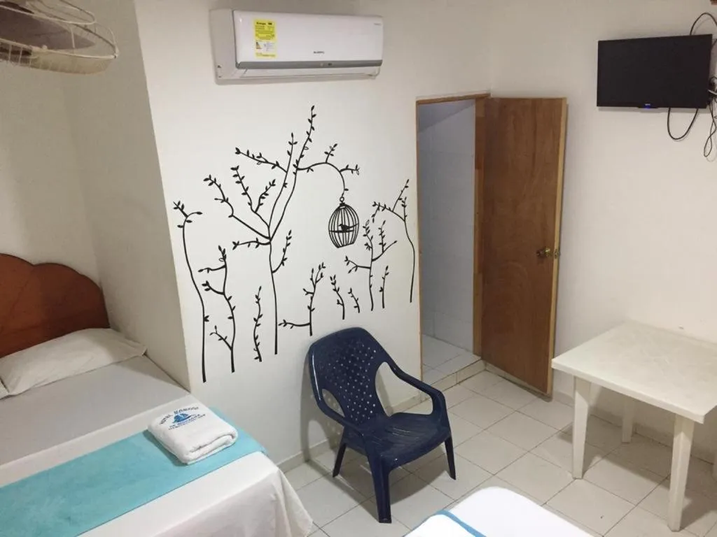 Bed in Hotel Monaco De Riohacha