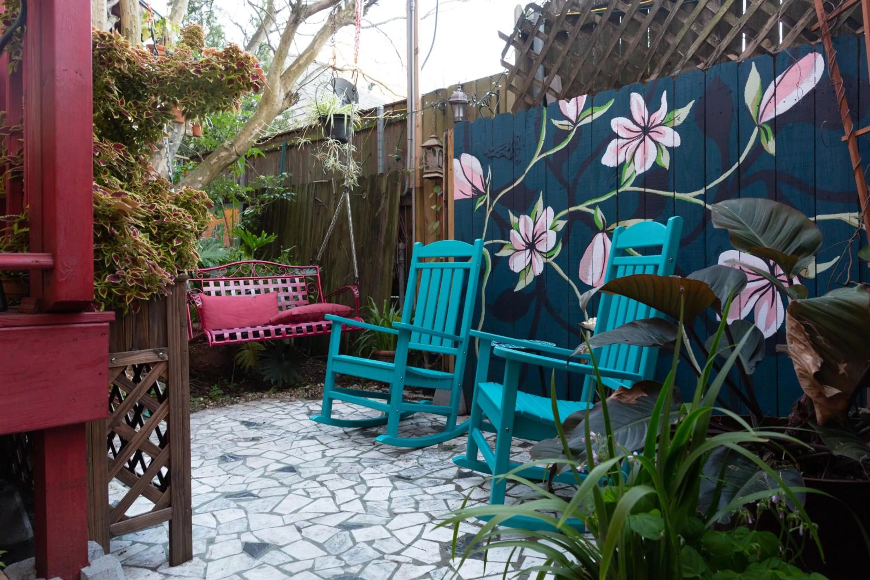 Patio in The Blue60 Marigny Inn