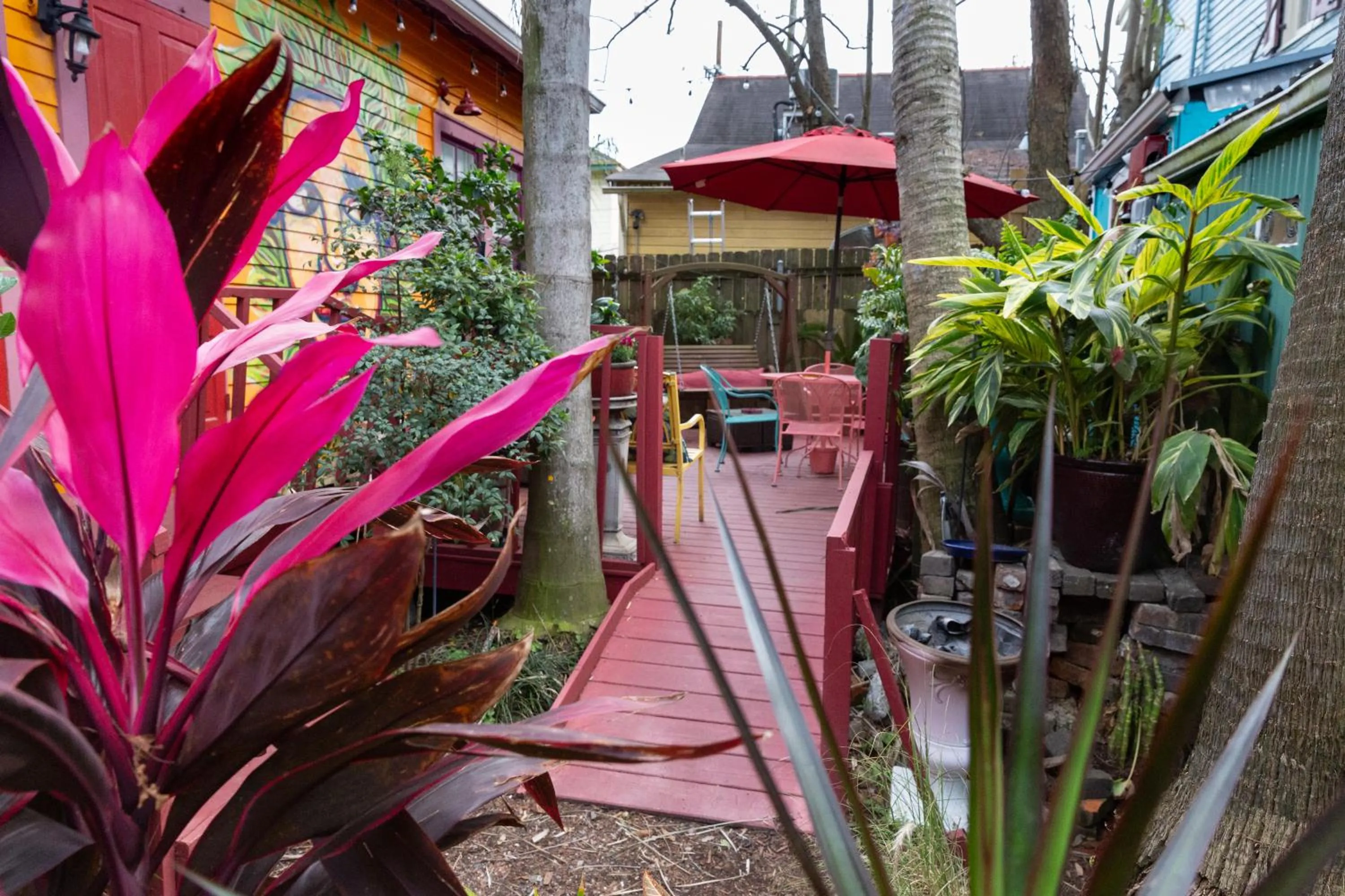 Patio in The Blue60 Marigny Inn