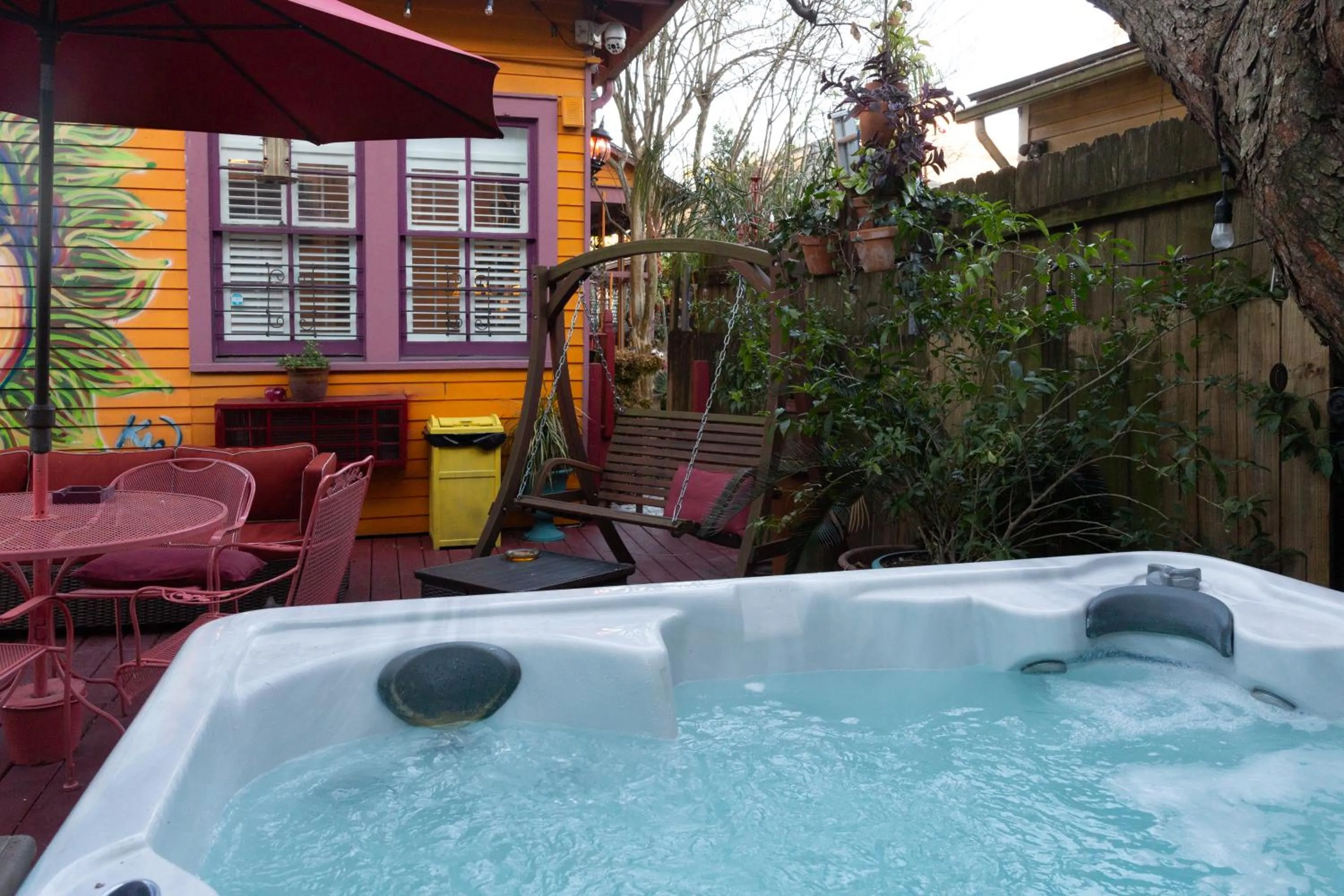 Patio in The Blue60 Marigny Inn