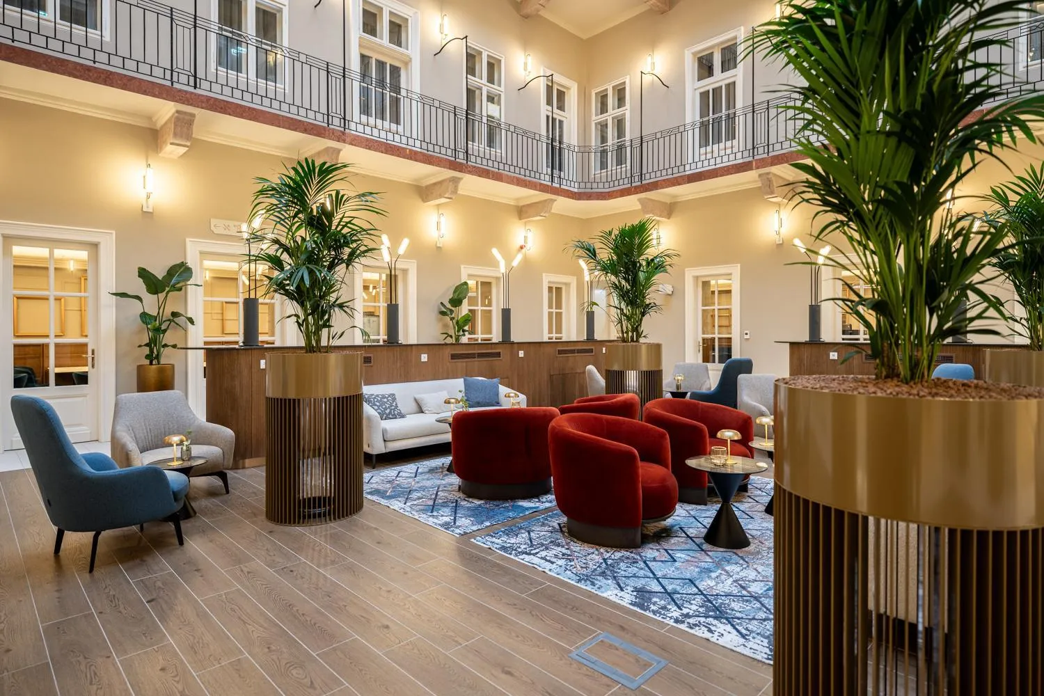 Lobby or reception in BasiliQ Hotel