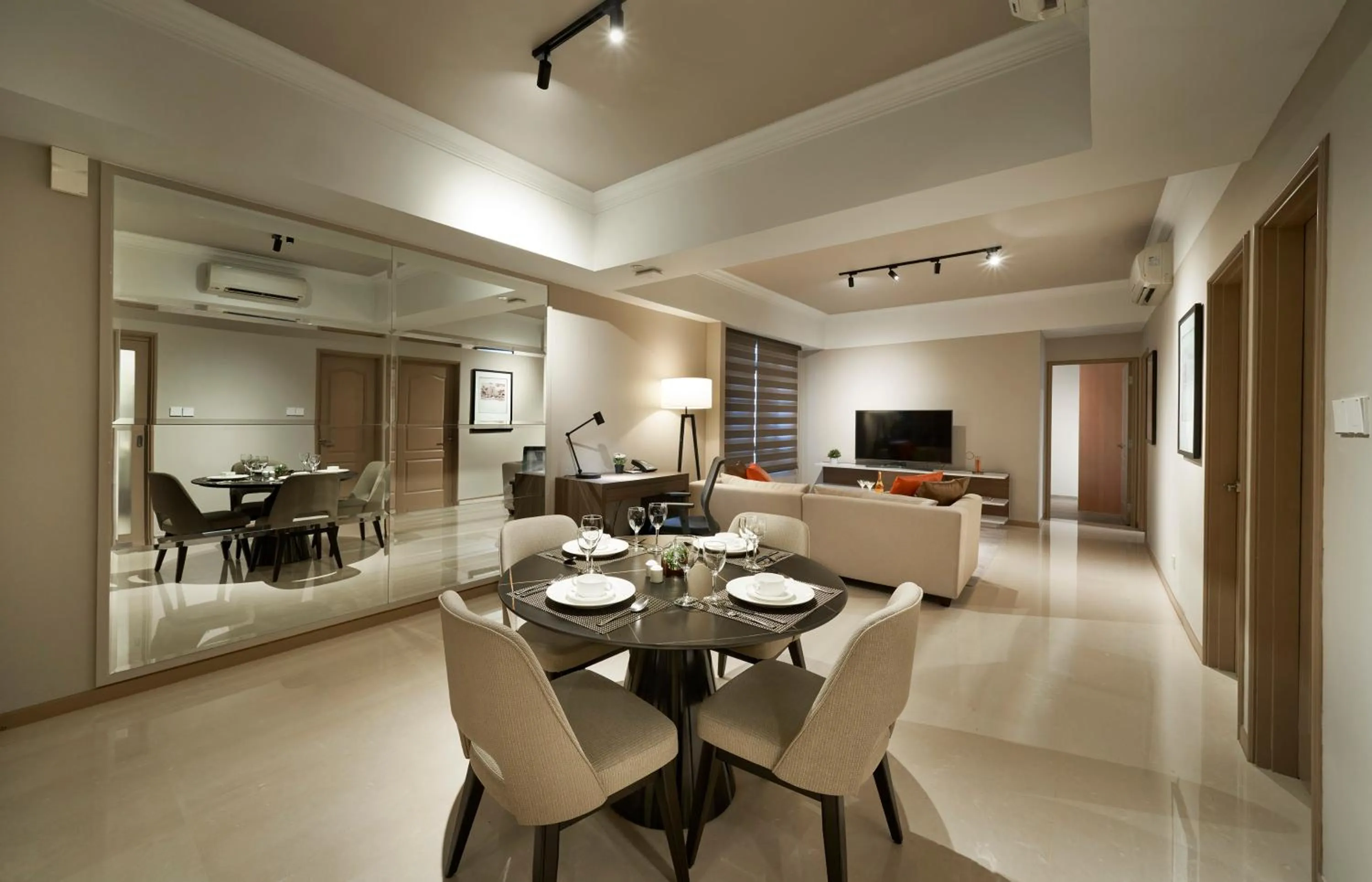 Living room in Great World Residences