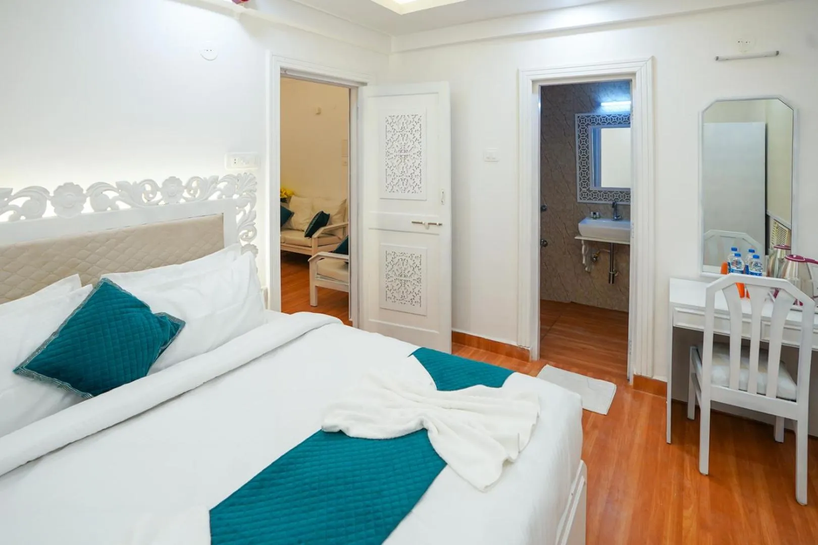 Bed in Lillywoods Highland Beach Resort- Candolim