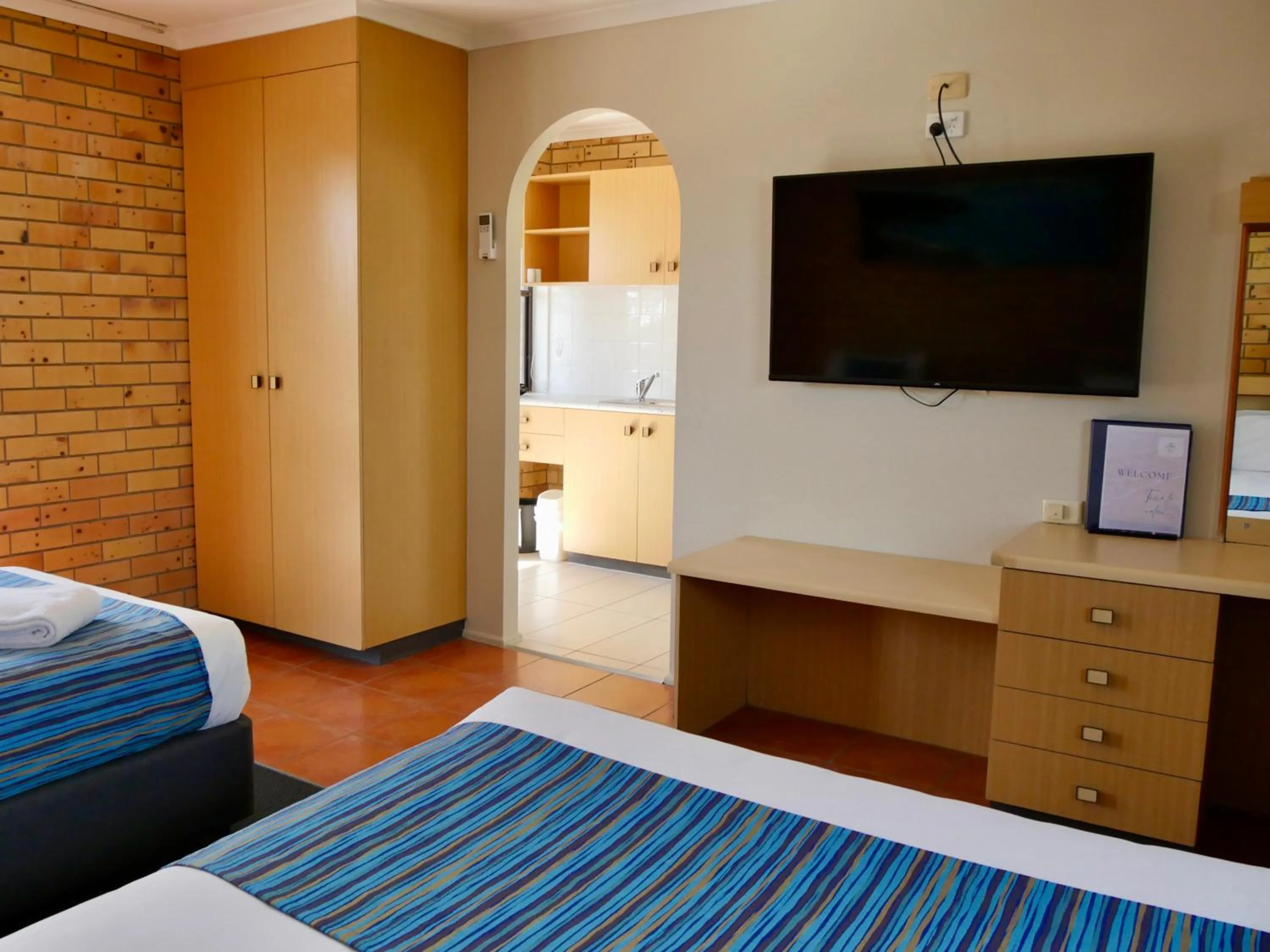 Bed in Tannum On The Beach Motel