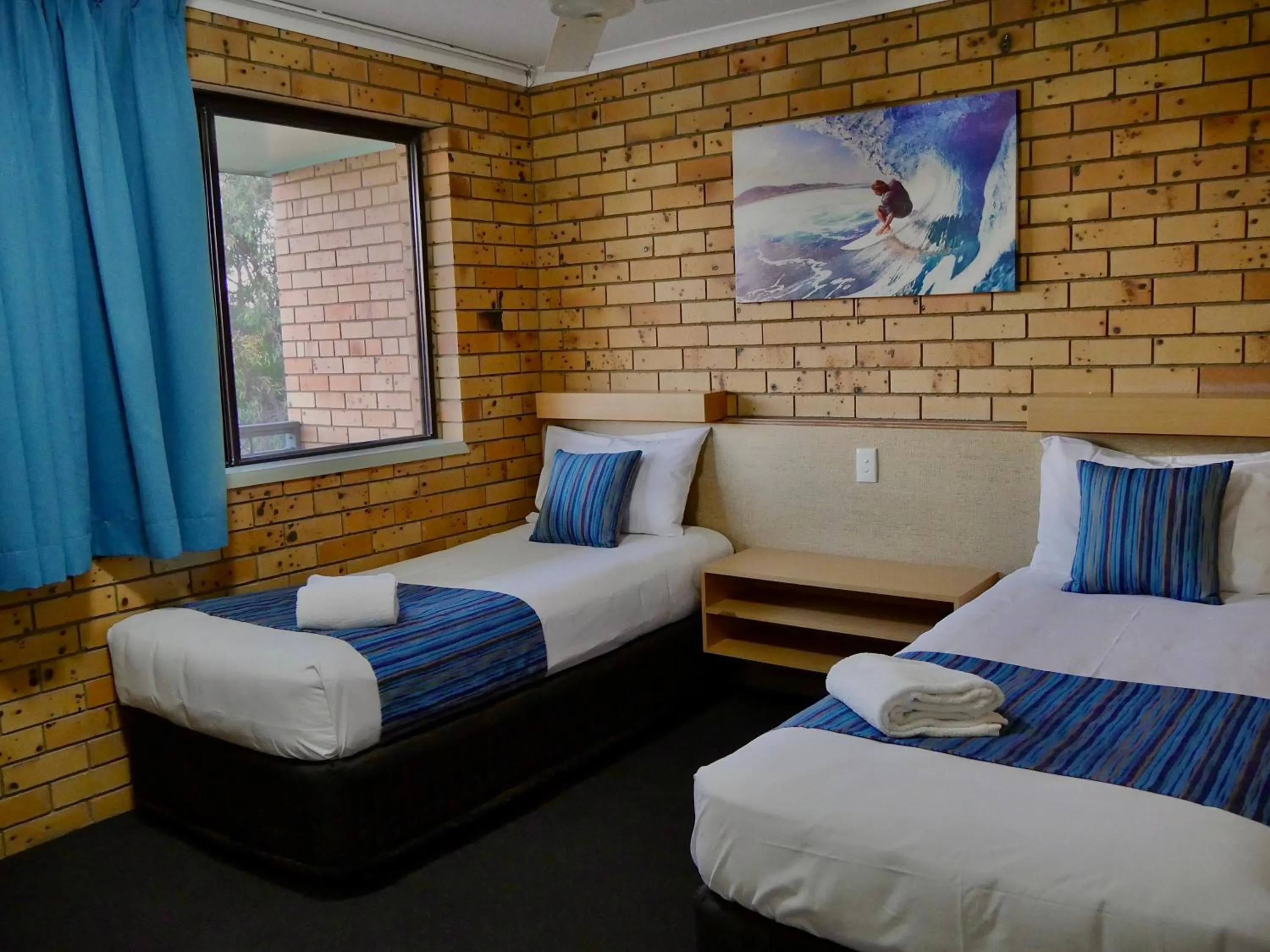 Bed in Tannum On The Beach Motel