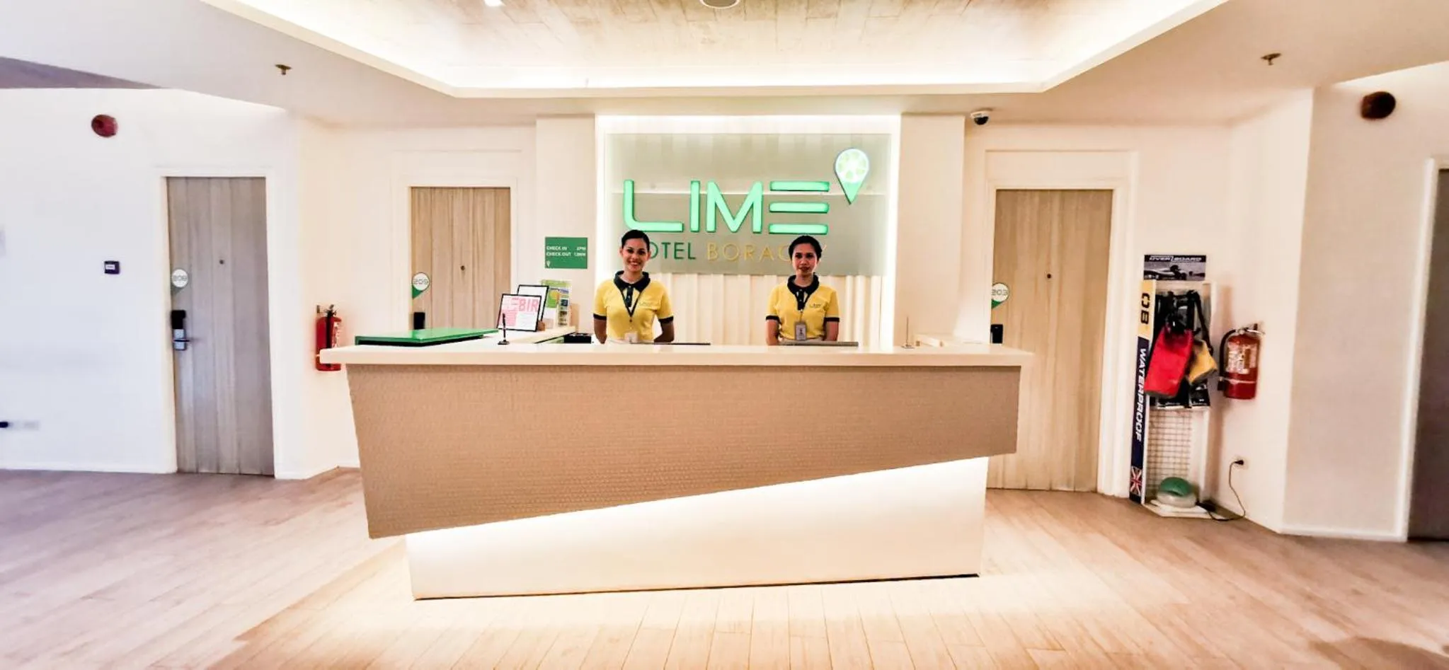 Staff in Lime Hotel Boracay