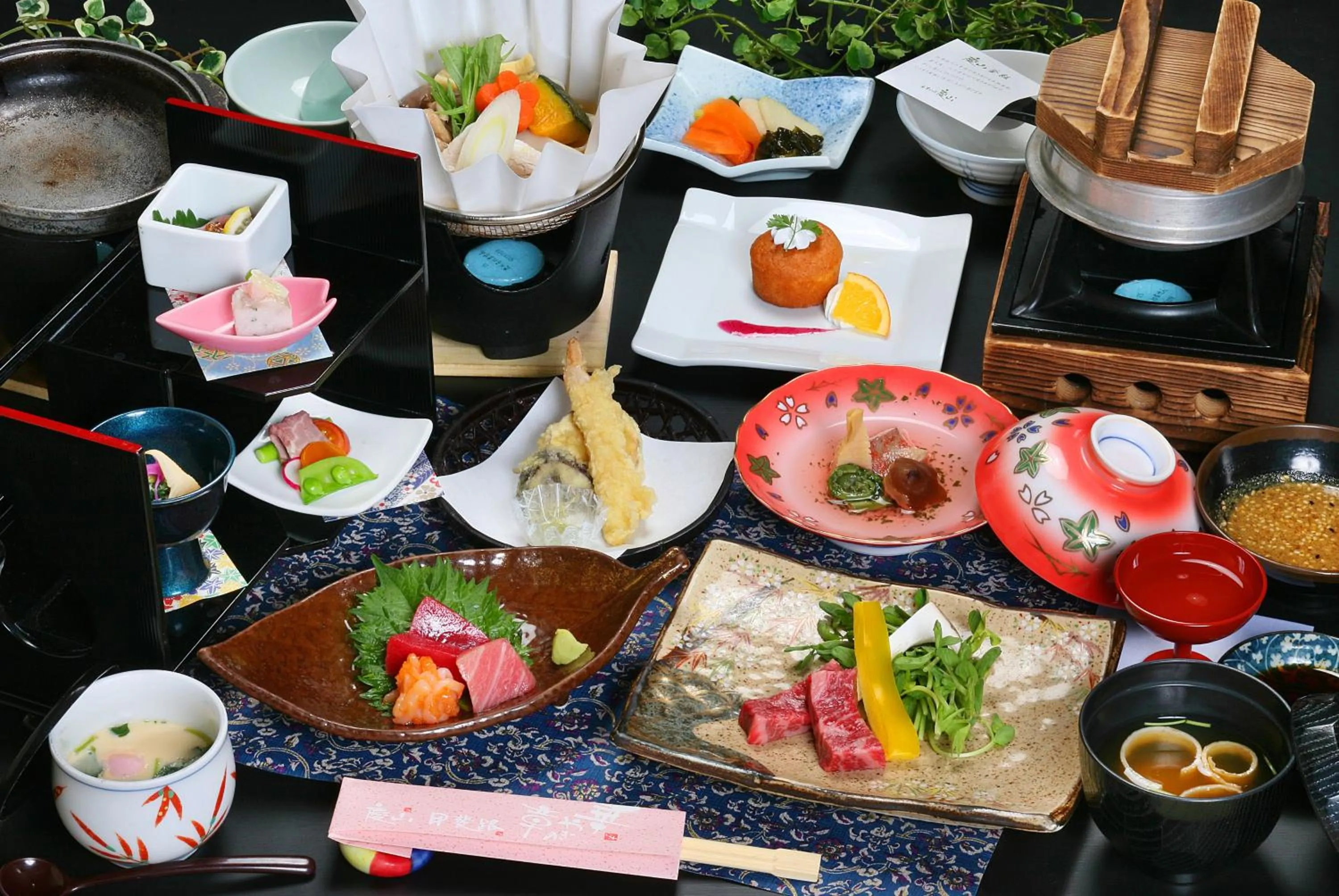 Dinner in Mt Fuji Hanayagi no Sho Keizan