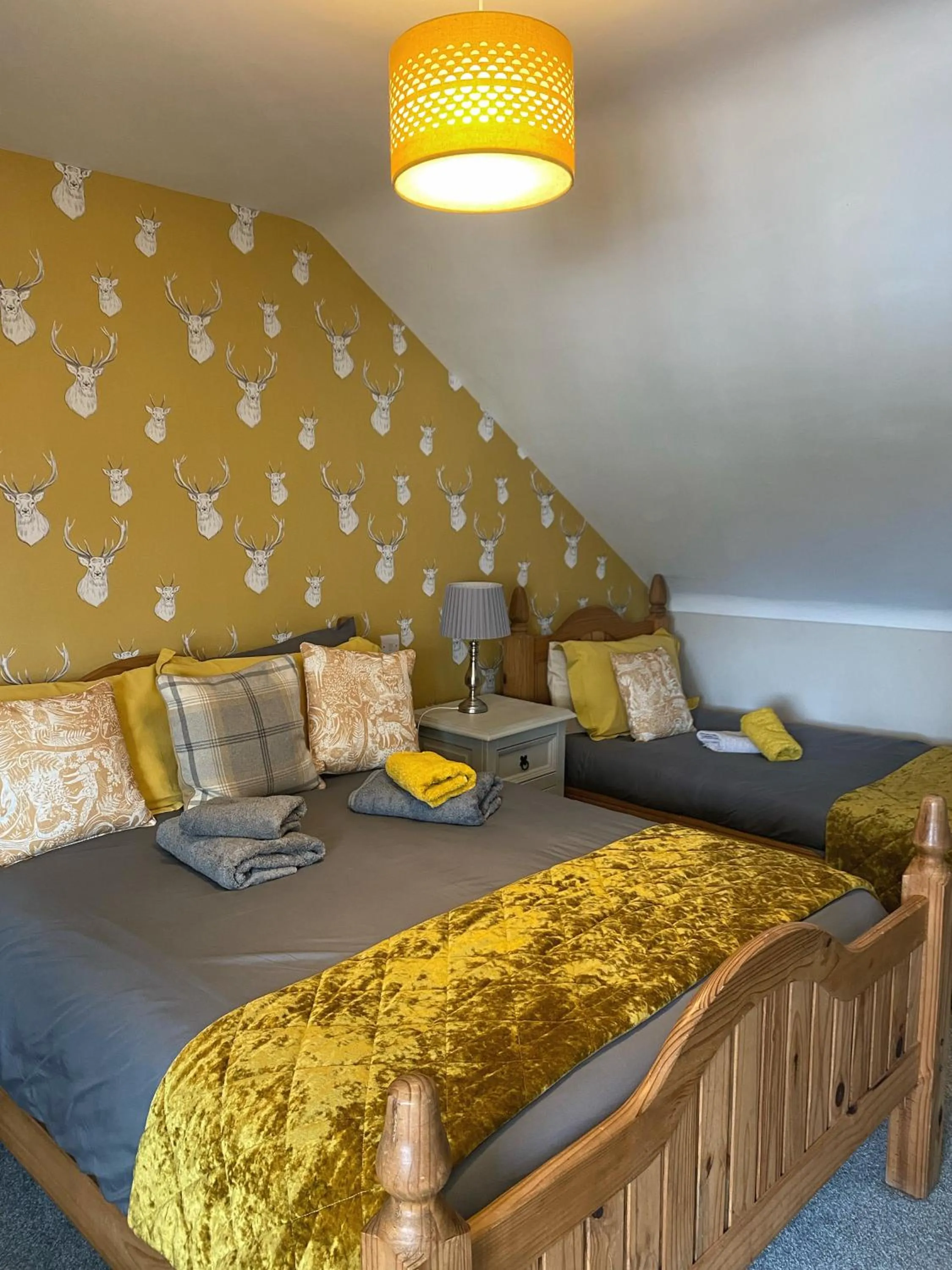 Bed in Dulrush Lodge Guest House, Restaurant and Self-Catering