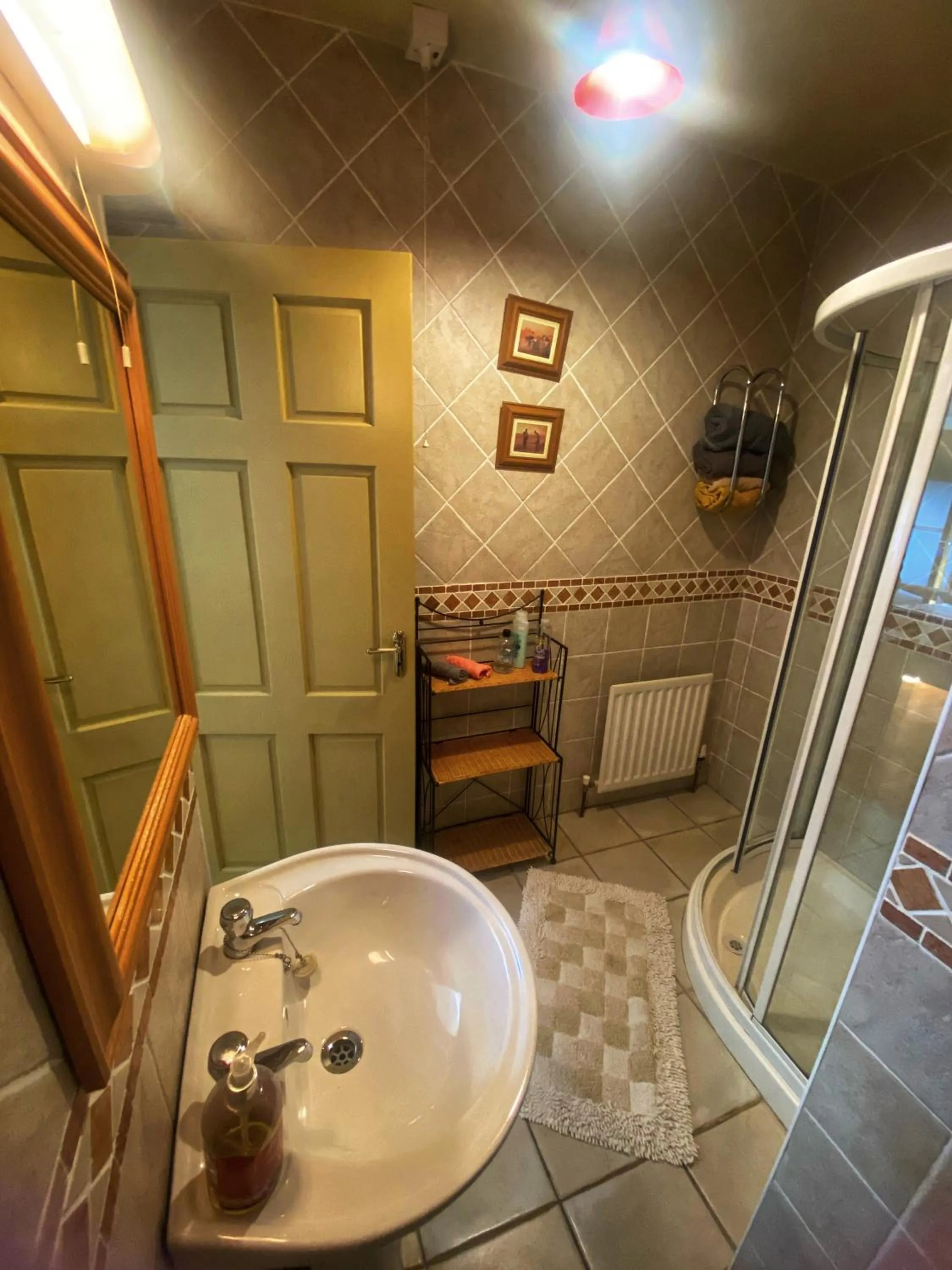 Shower in Dulrush Lodge Guest House, Restaurant and Self-Catering