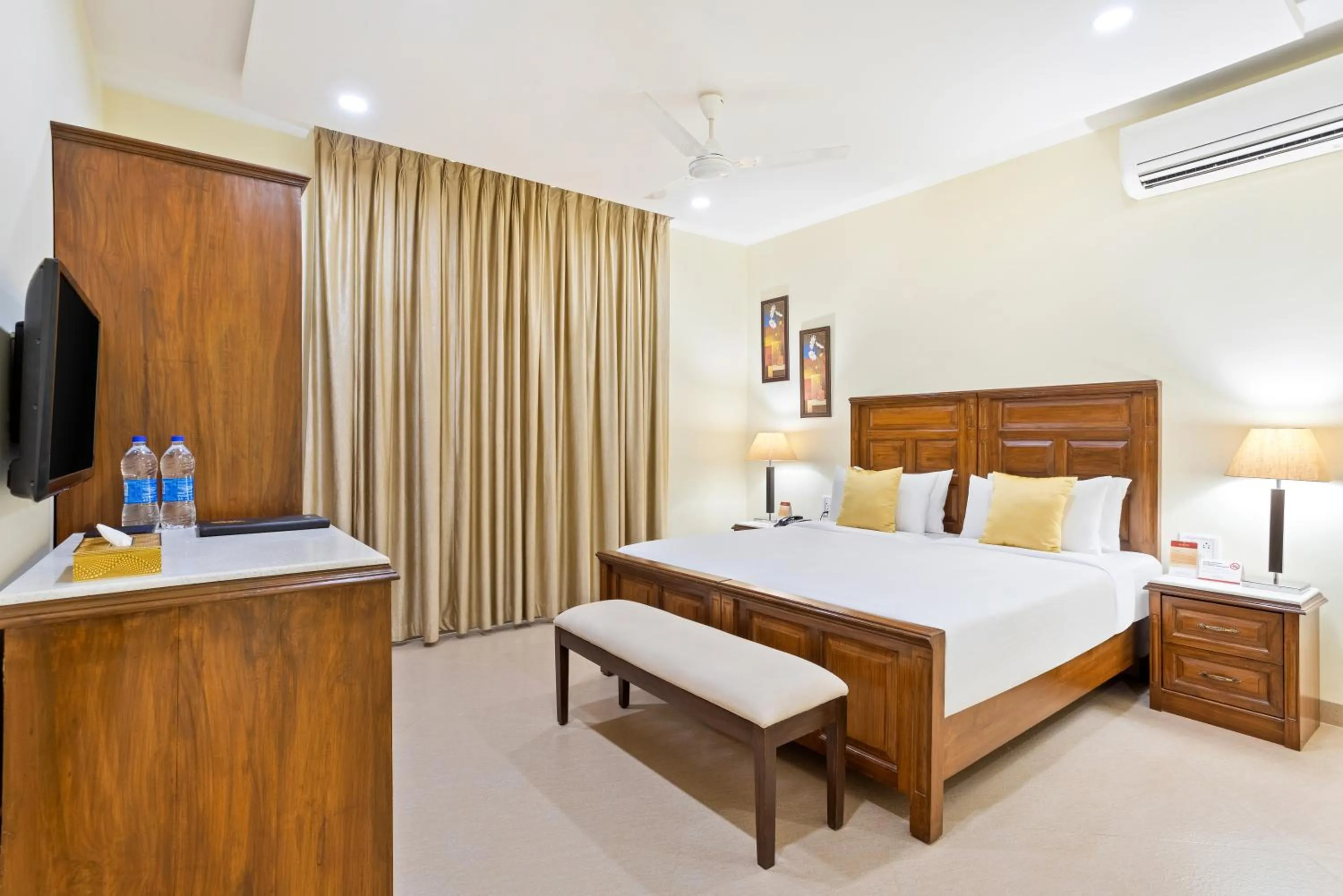 Bedroom, Bed in Seashell Suites and Villas- Candolim Goa