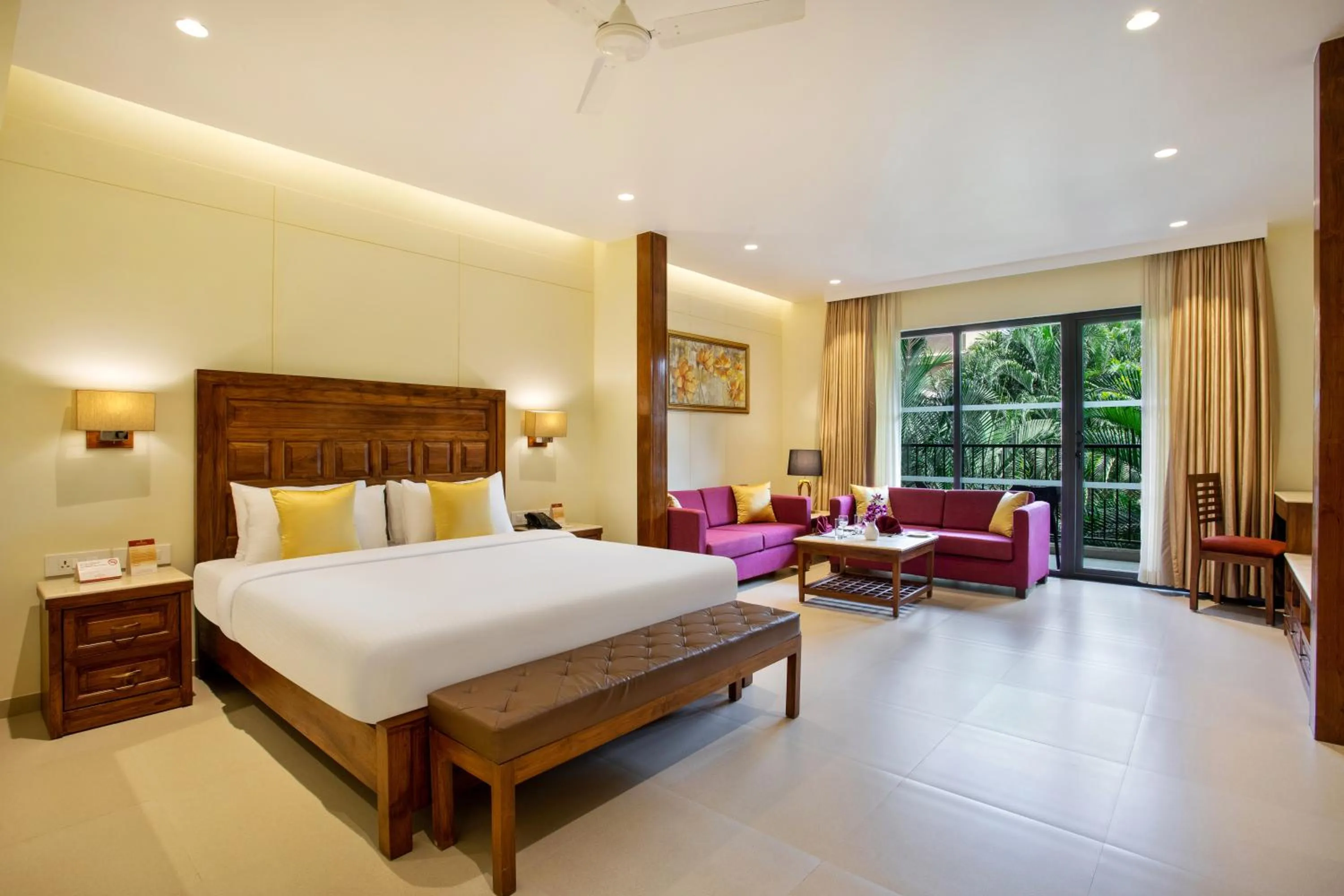 Bed in Seashell Suites and Villas- Candolim Goa