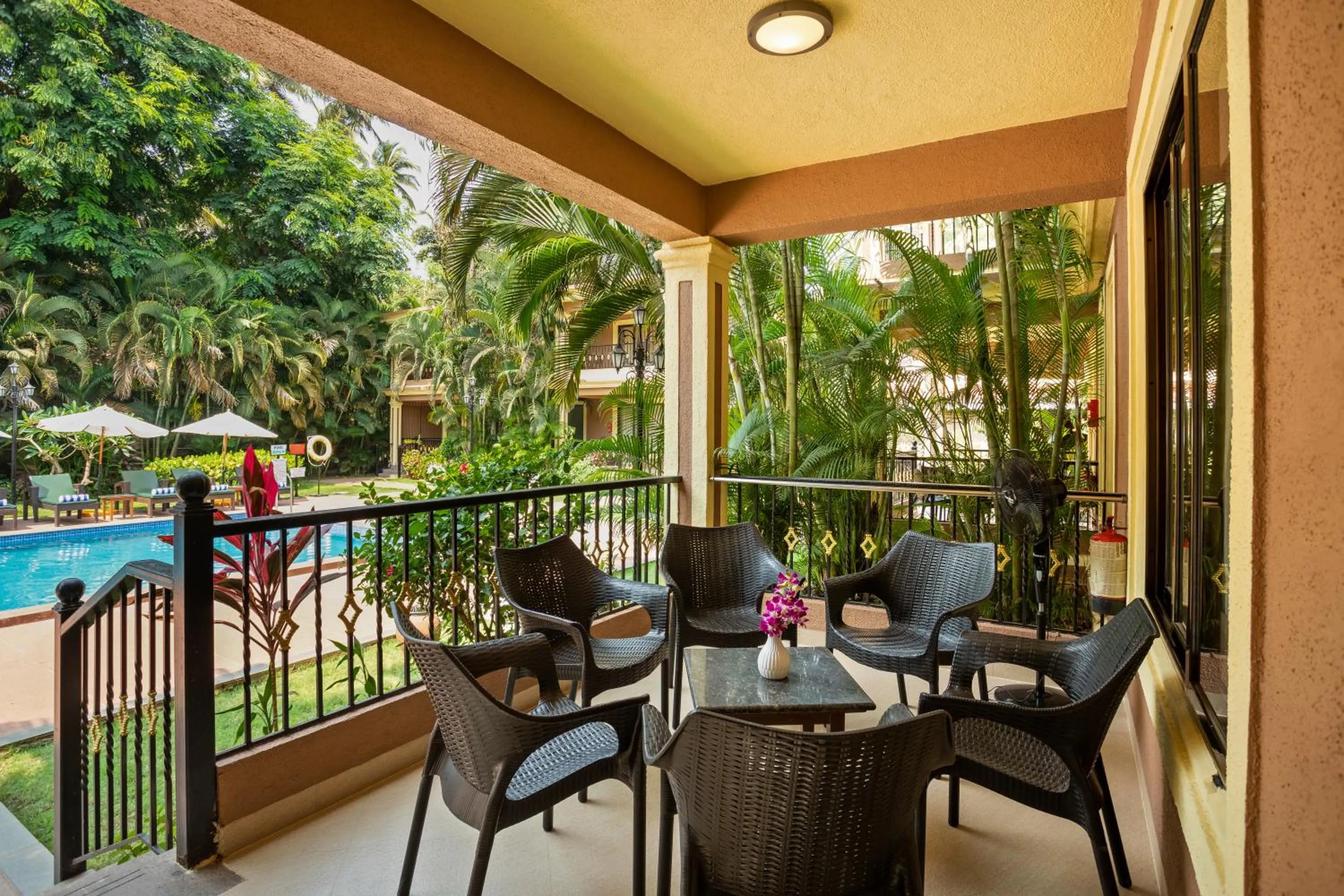 Balcony/Terrace in Seashell Suites and Villas- Candolim Goa