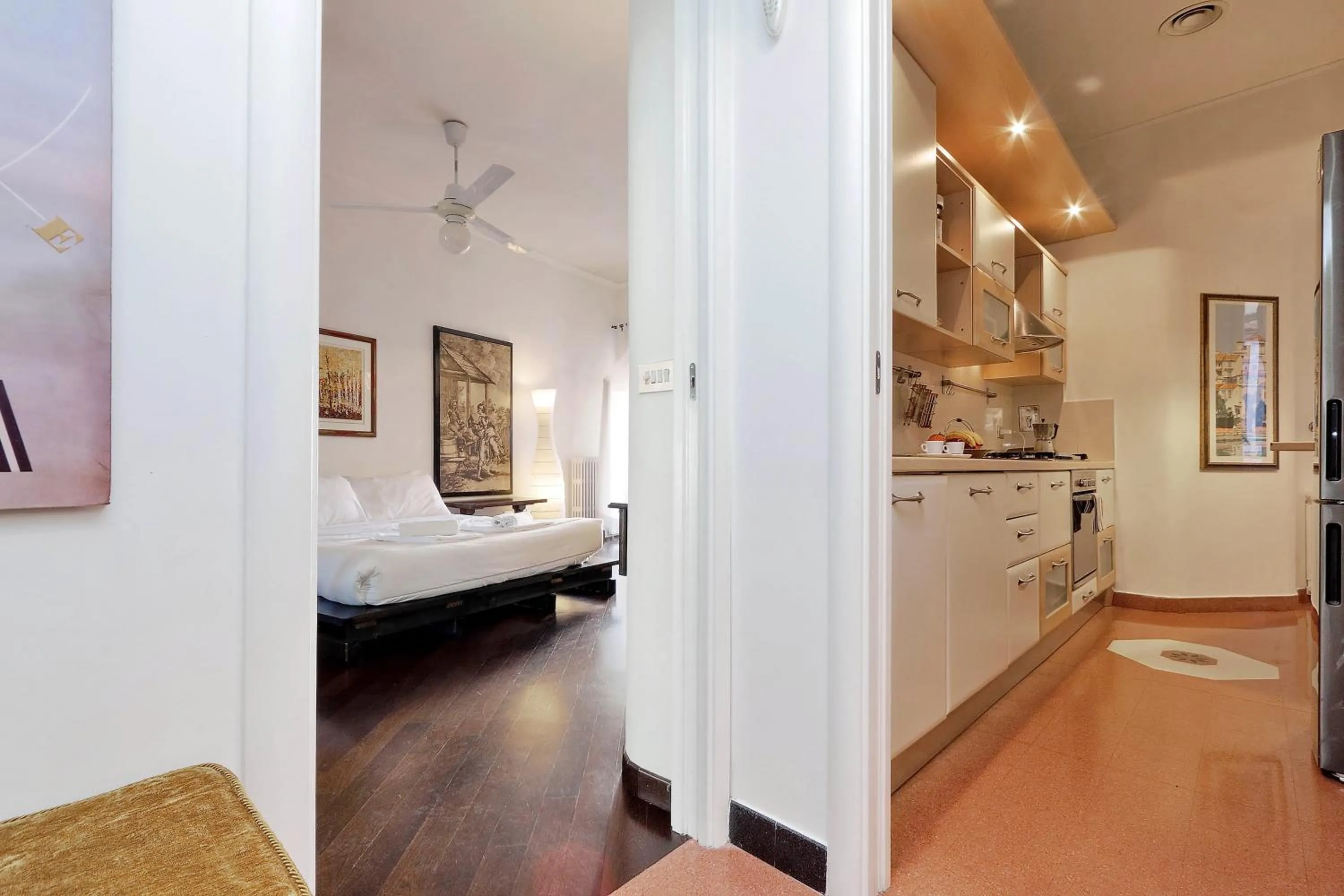 Kitchen or kitchenette, Bed in Clementina