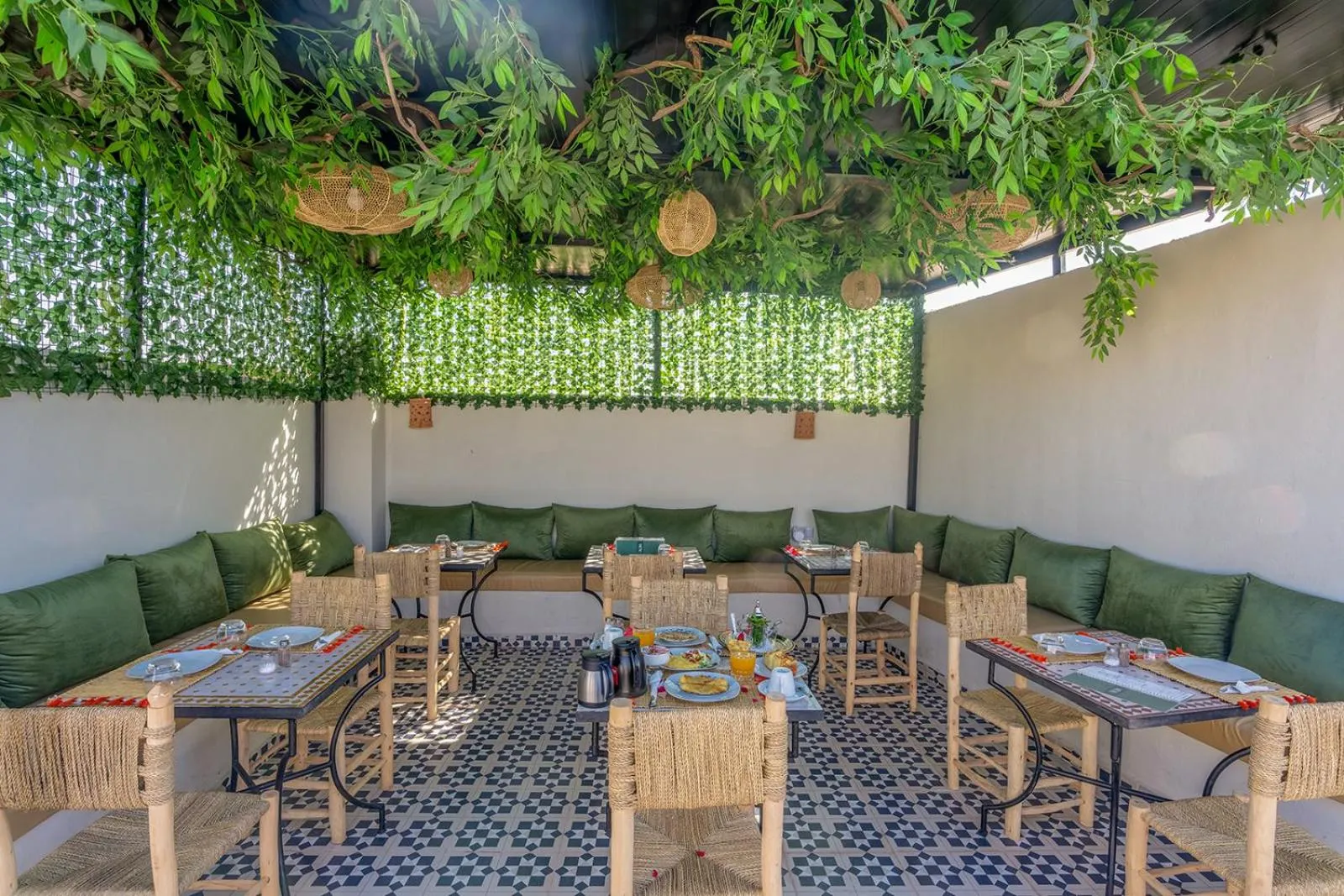 Living room in Riad Jabador De Marrakech