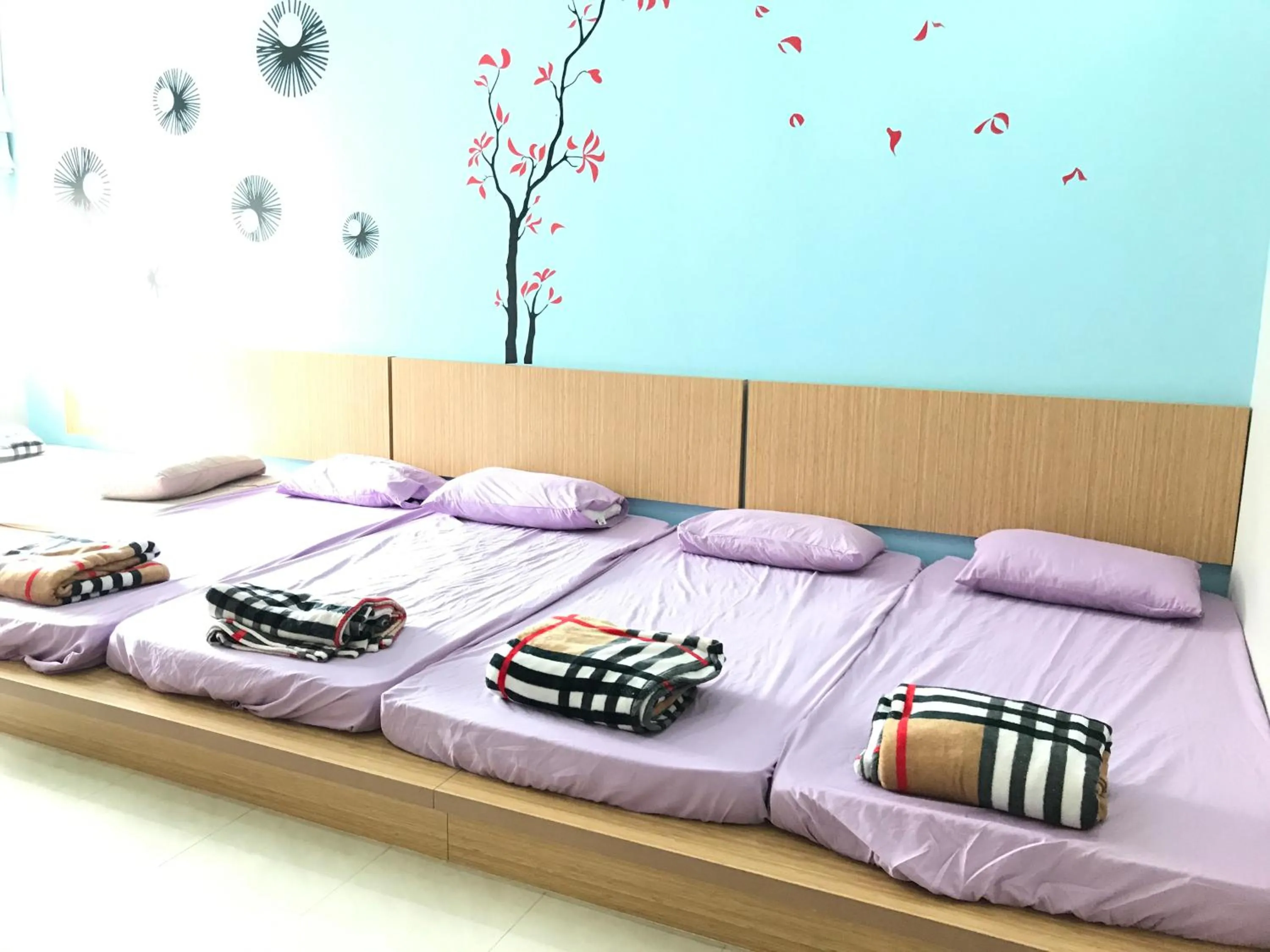 Bed in Jiaxin Homestay - Desa Terbau 家馨民宿