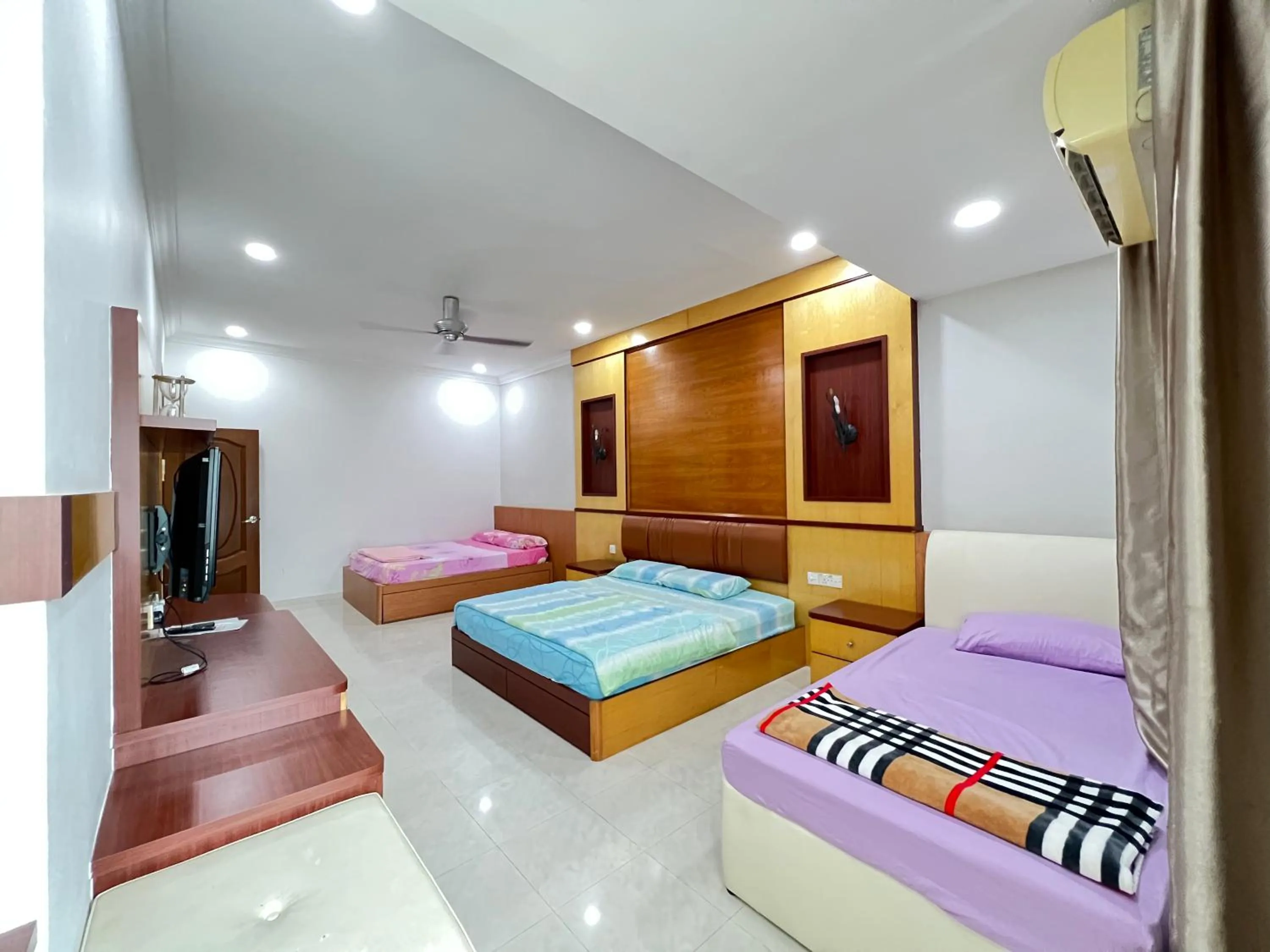 Bed in Jiaxin Homestay - Desa Terbau 家馨民宿