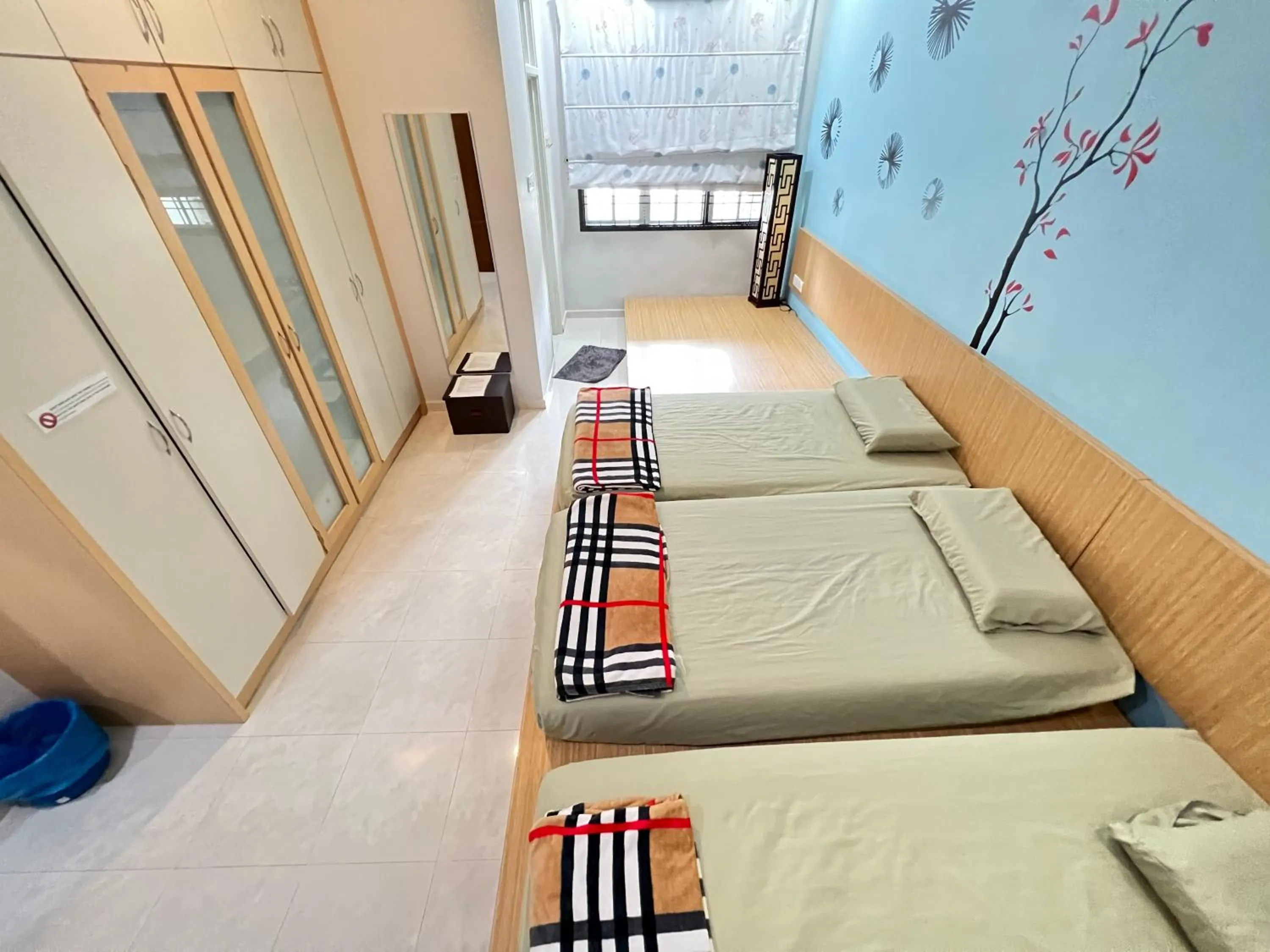 Bed in Jiaxin Homestay - Desa Terbau 家馨民宿