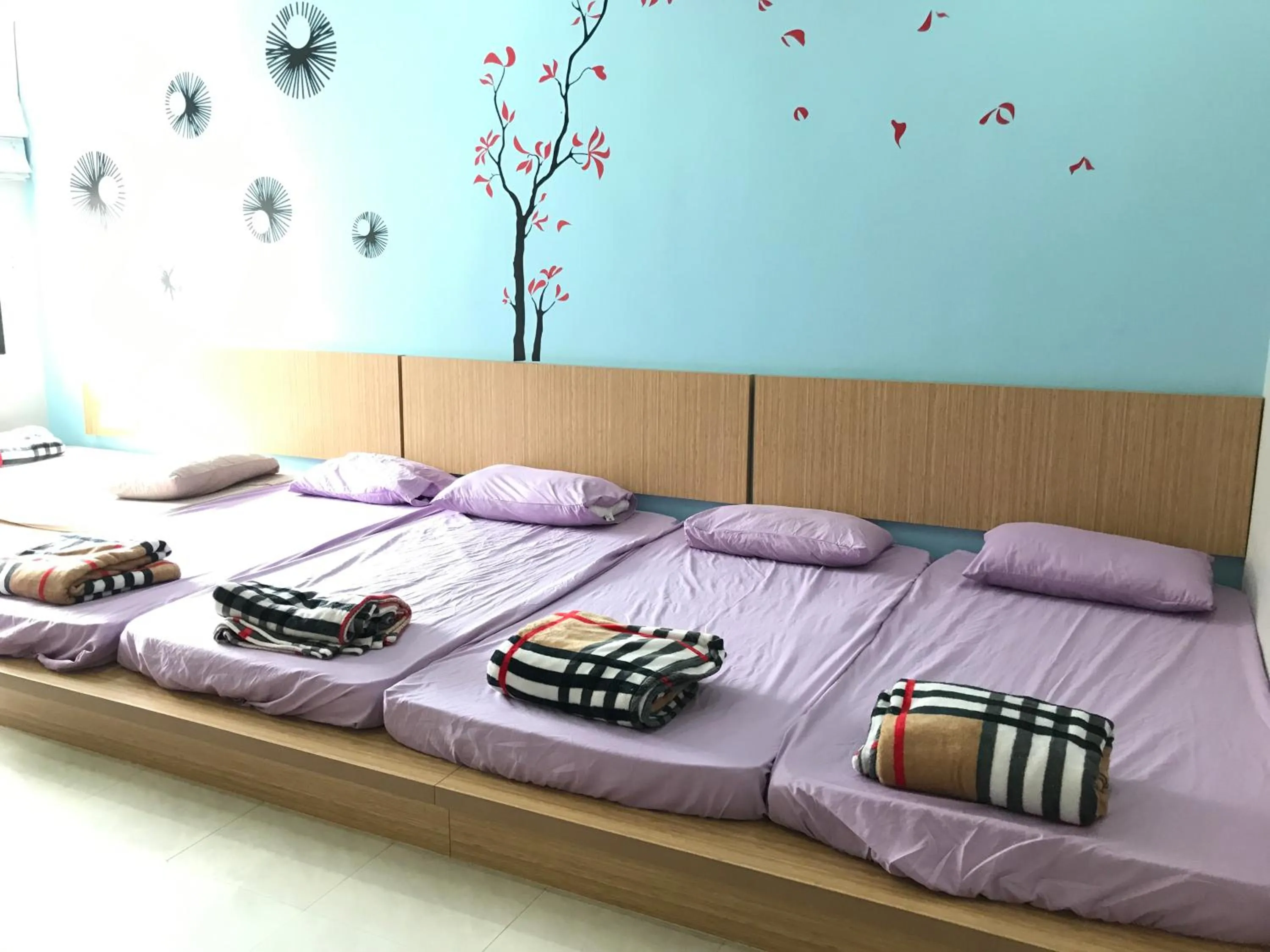 Bed in Jiaxin Homestay - Desa Terbau 家馨民宿