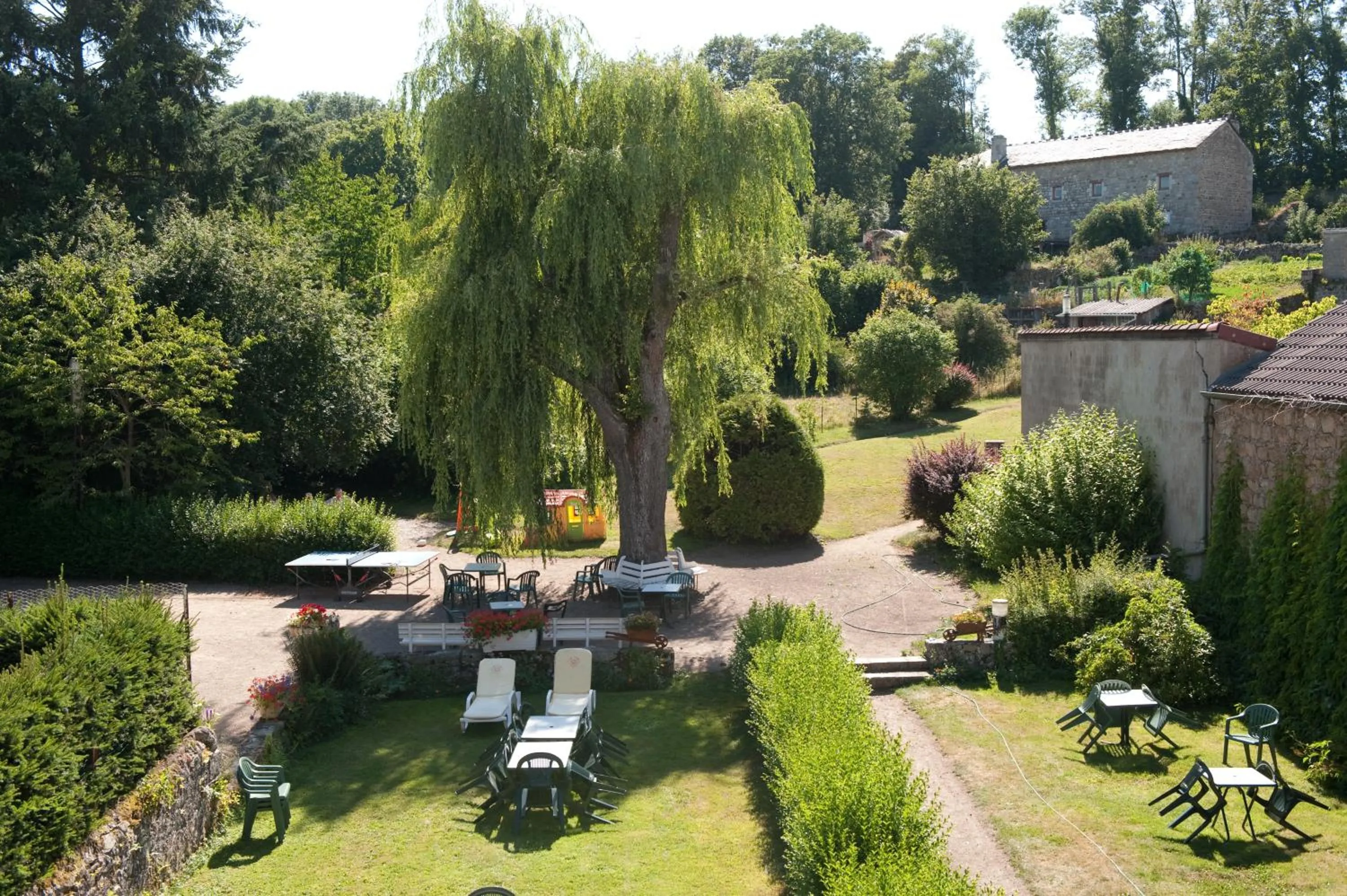 Children play ground in Logis SPA Hotel Restaurant De La Poste
