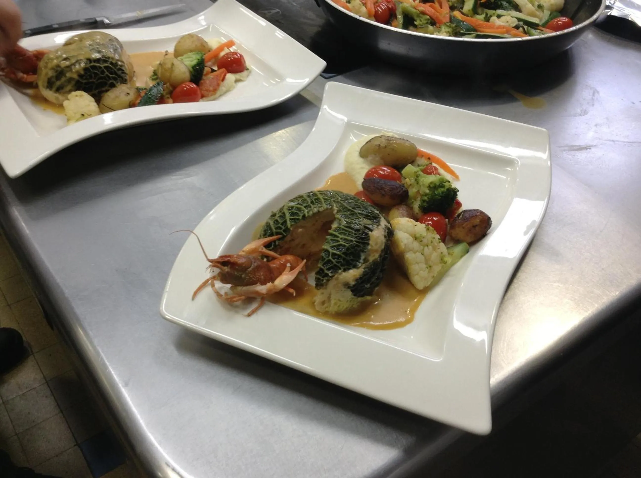 Food close-up in Logis SPA Hotel Restaurant De La Poste