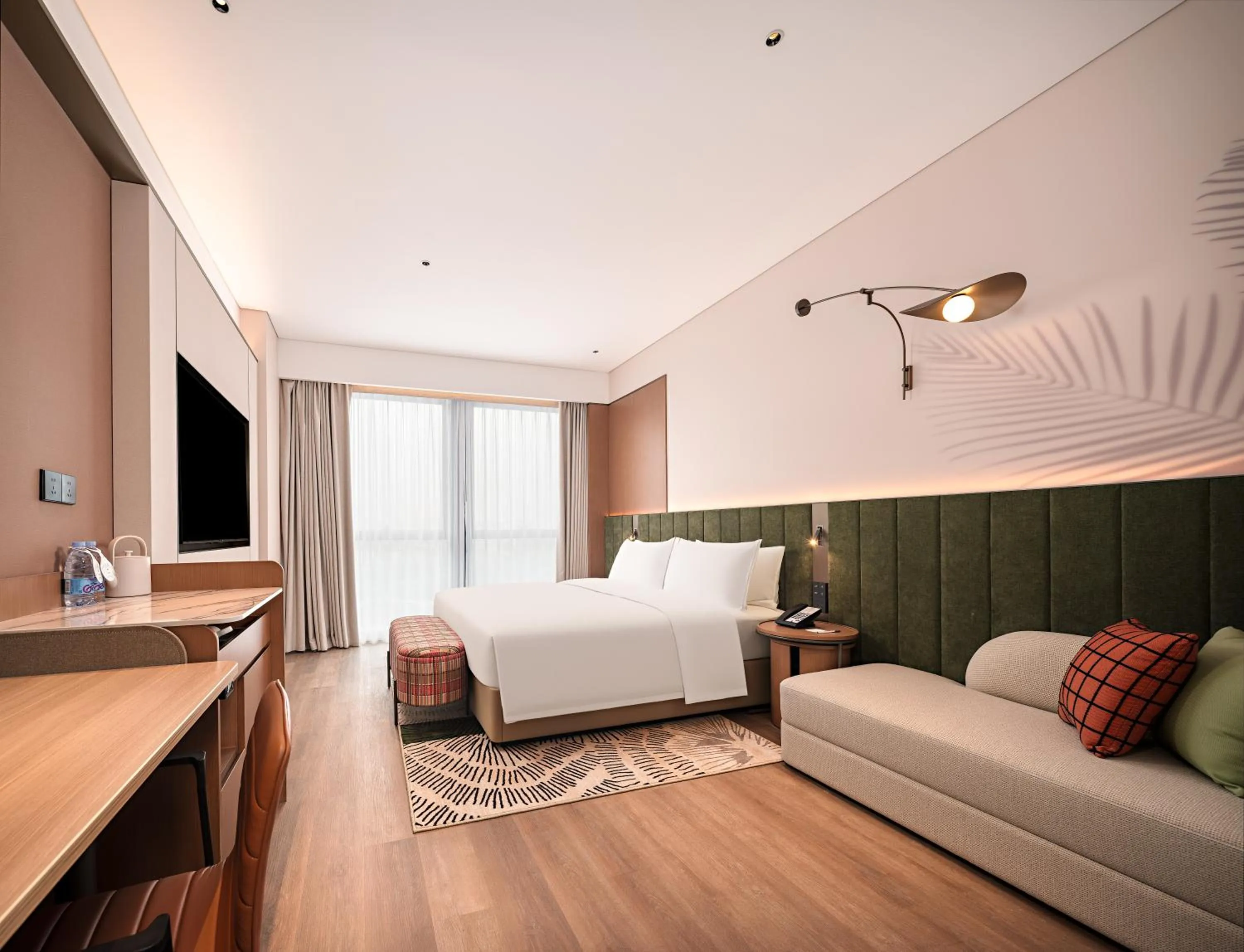 Bed in Hilton Garden Inn Chengdu East Railway Station