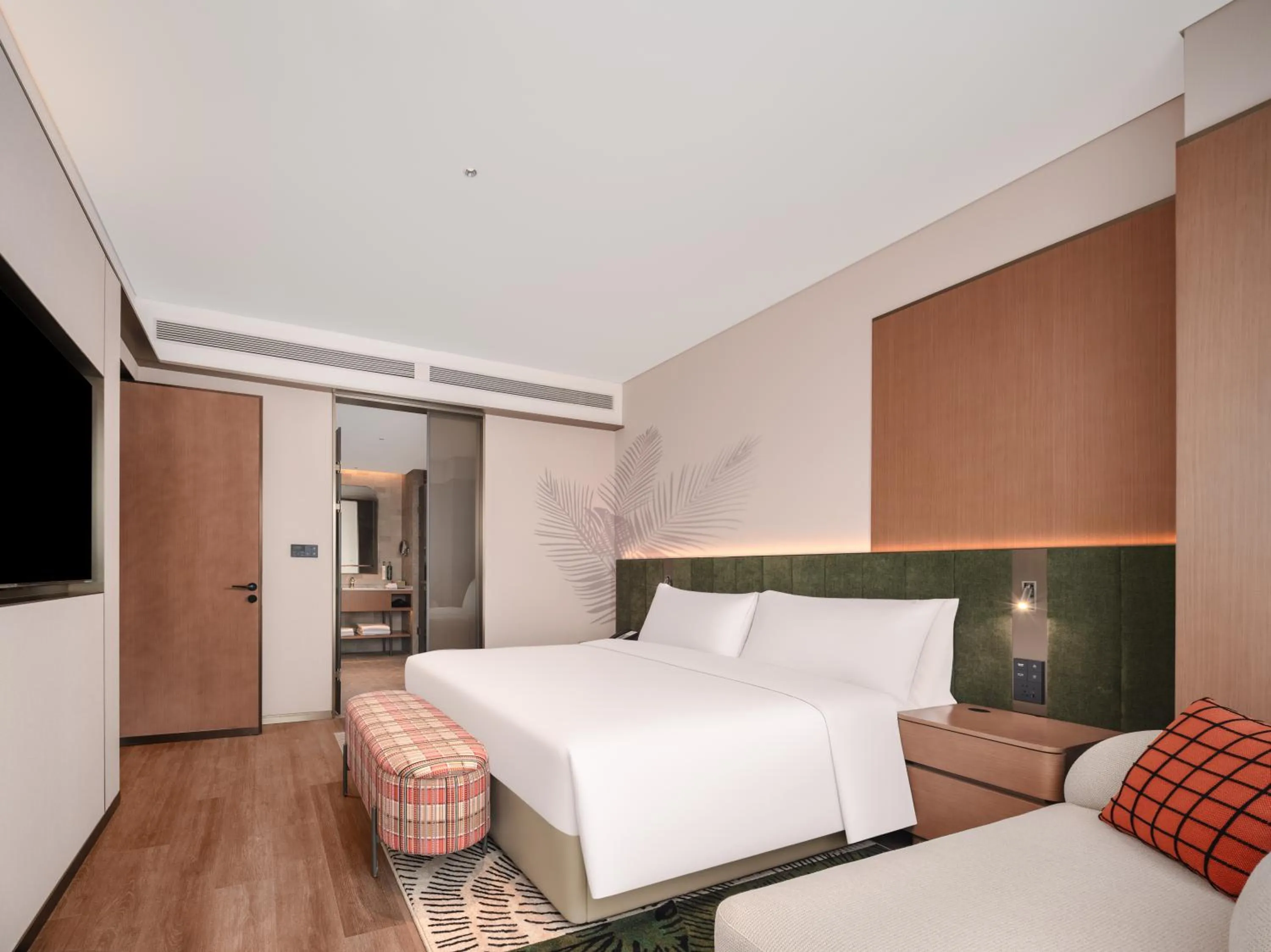 Bed in Hilton Garden Inn Chengdu East Railway Station