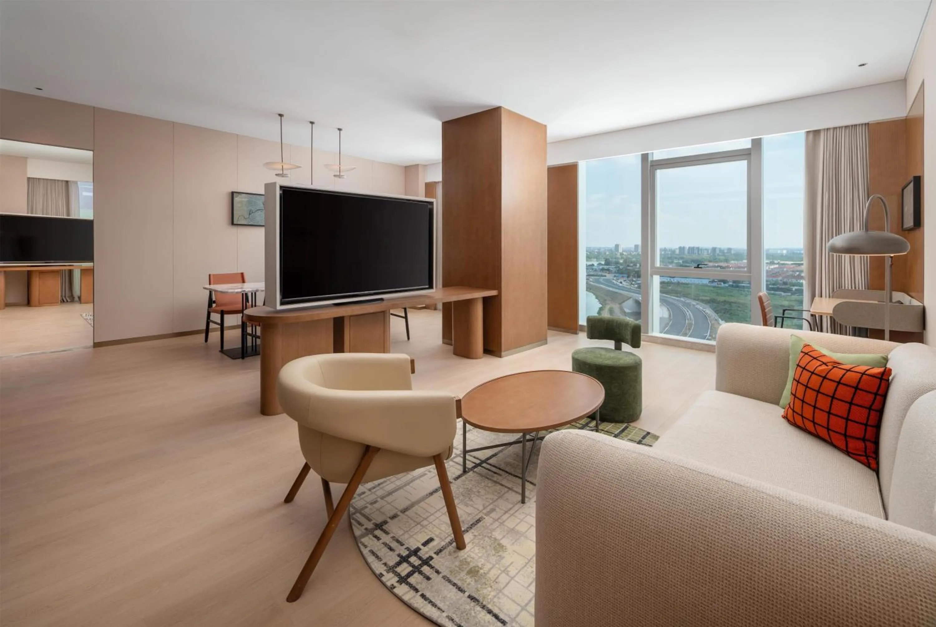 Living room in Hilton Garden Inn Wuhu Economic Tech Zone