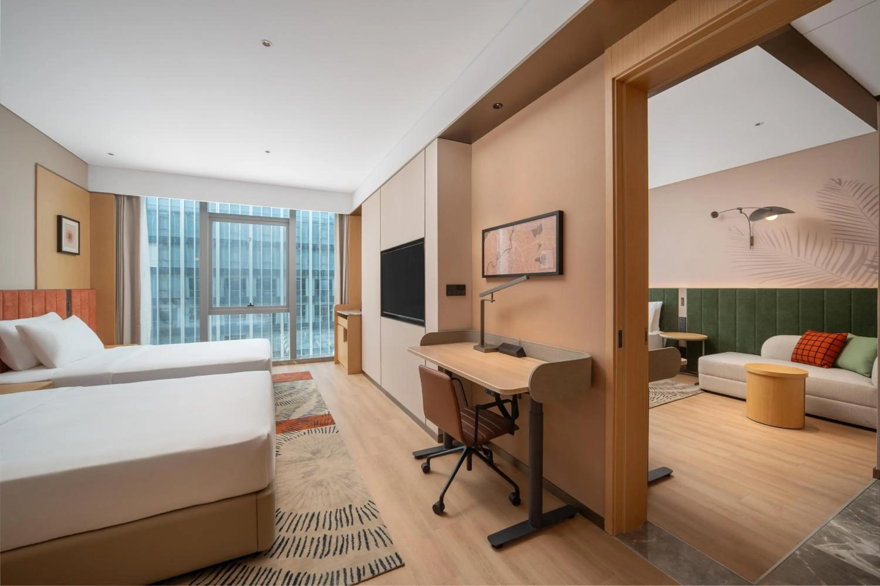 Bed in Hilton Garden Inn Wuhu Economic Tech Zone