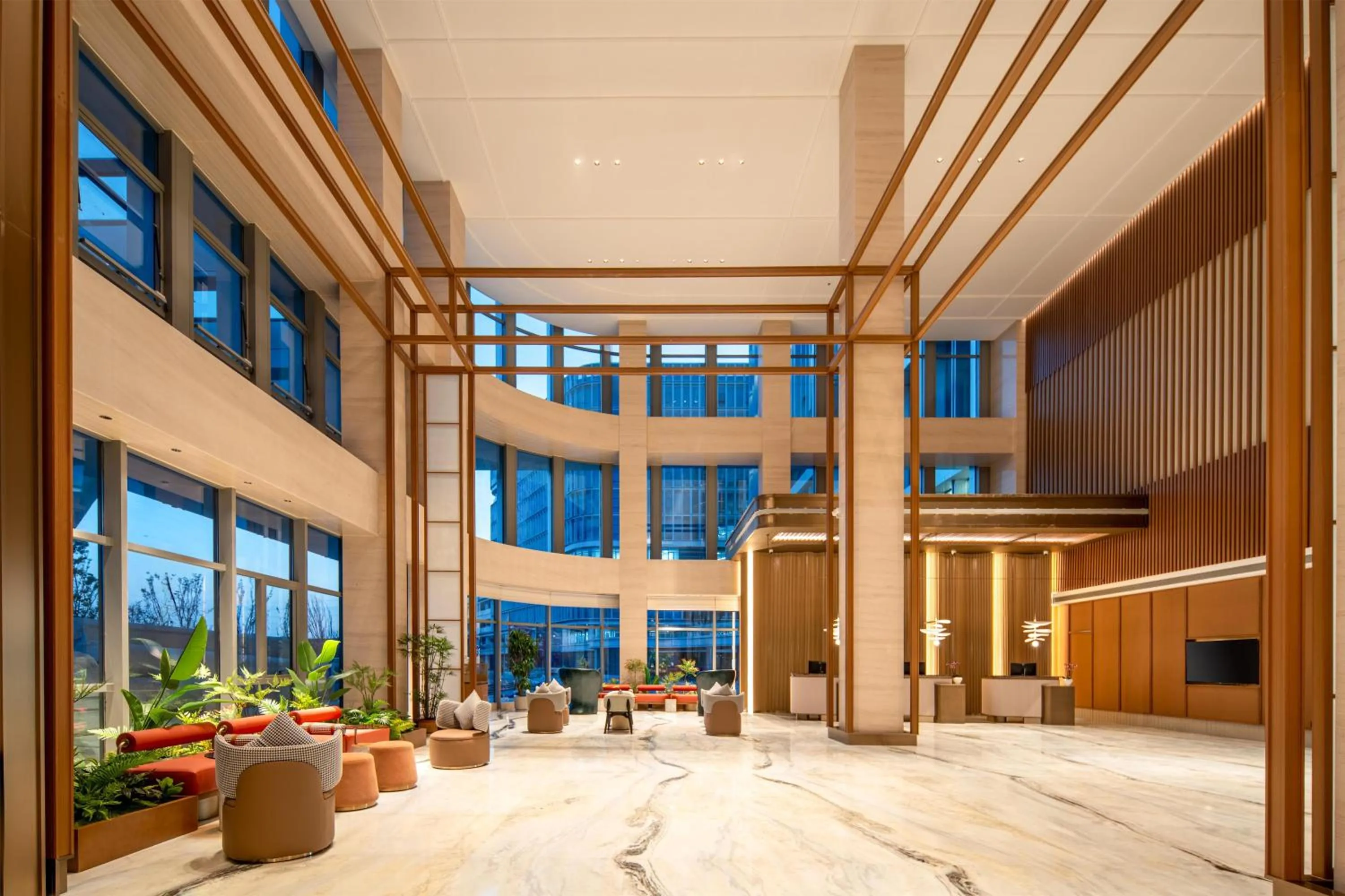 Lobby or reception in Hilton Garden Inn Wuhu Economic Tech Zone