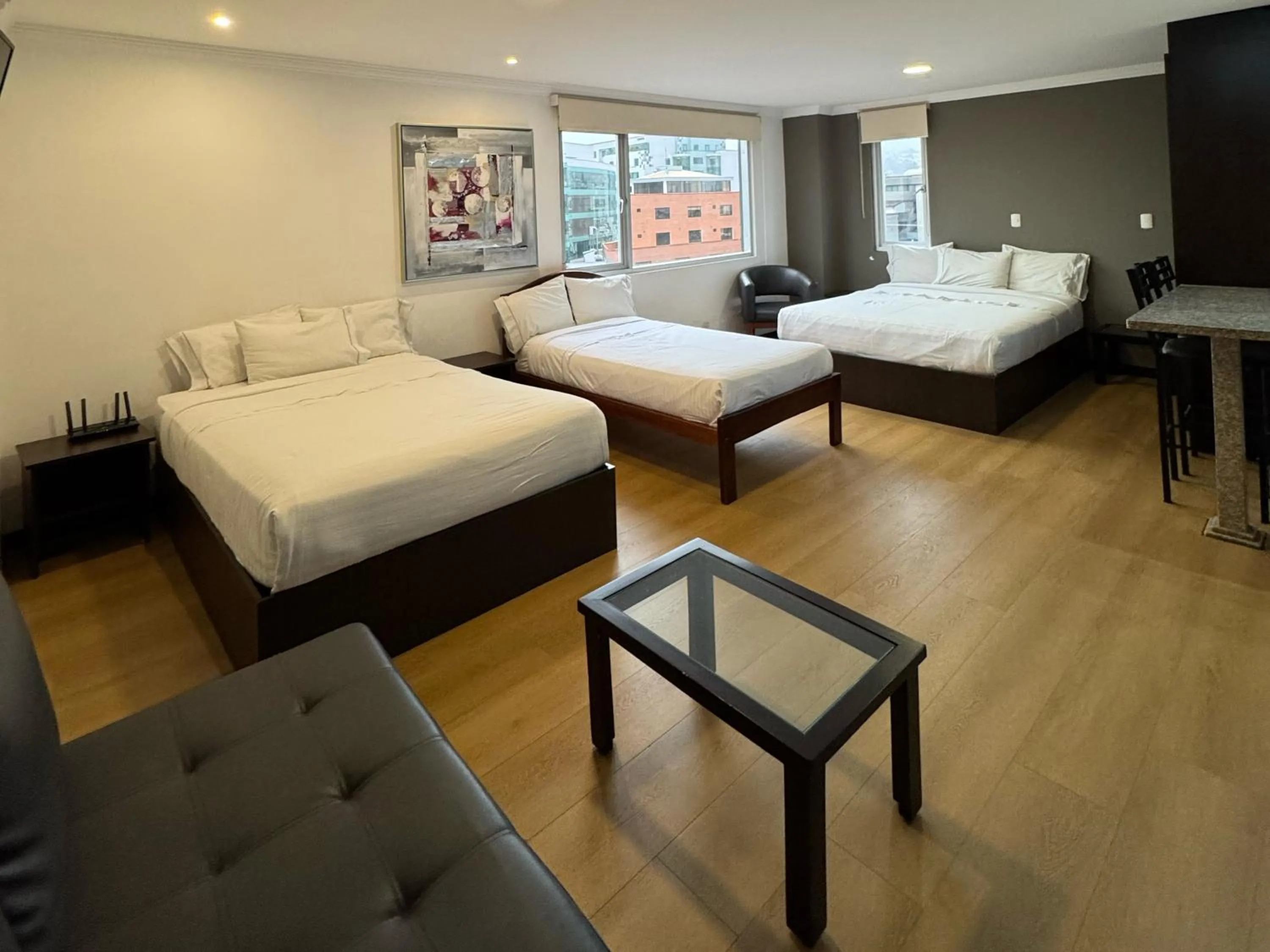 Bed in Gaviota Apartments & Suites