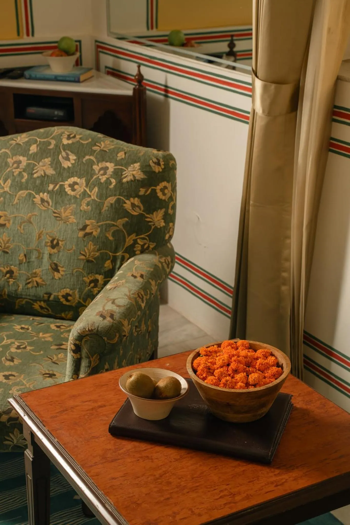Seating area in Hotel Narain Niwas Palace