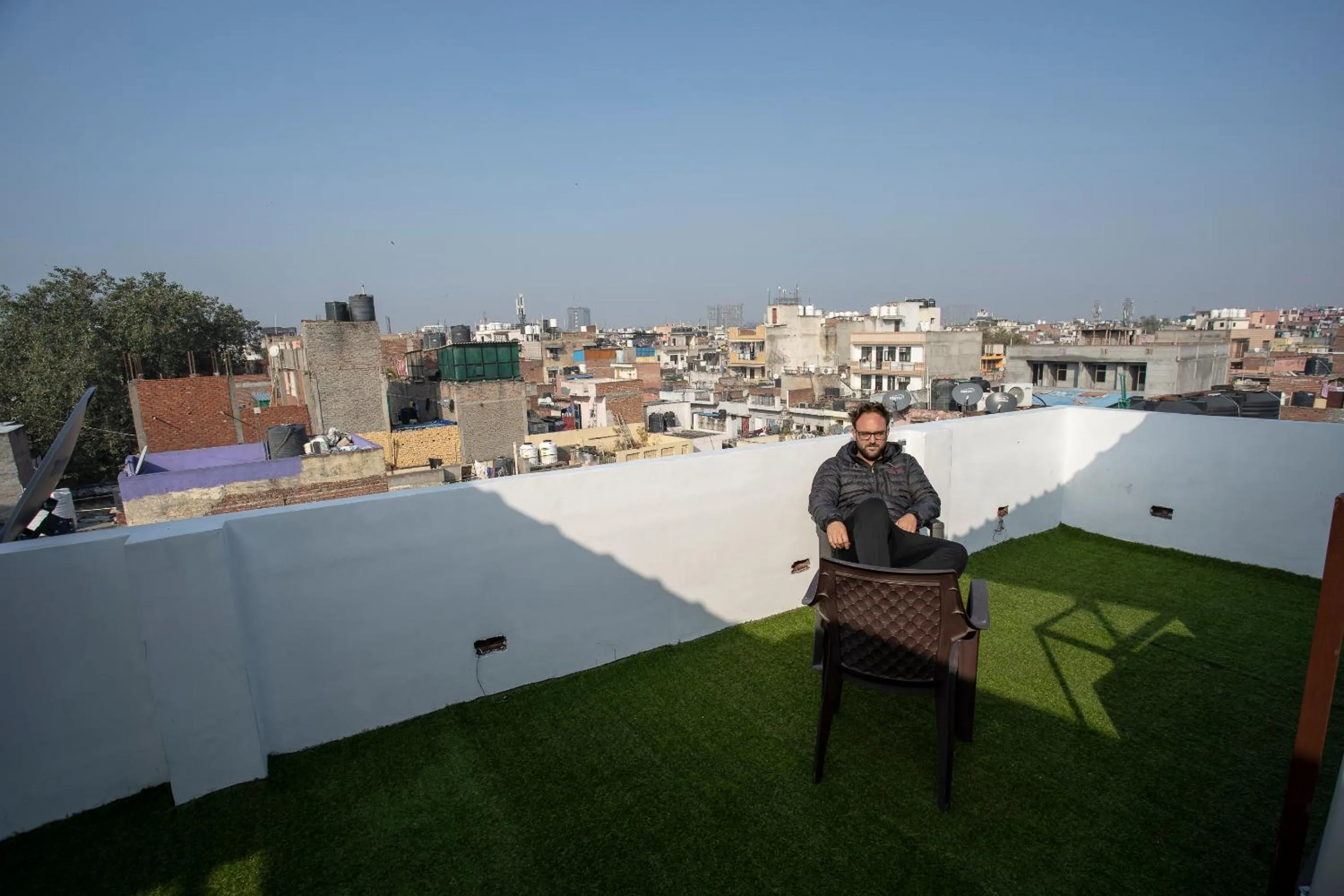 Balcony/Terrace in Hotel Yes Boss International- Awarded Best Hotel 2025 in Budget Category