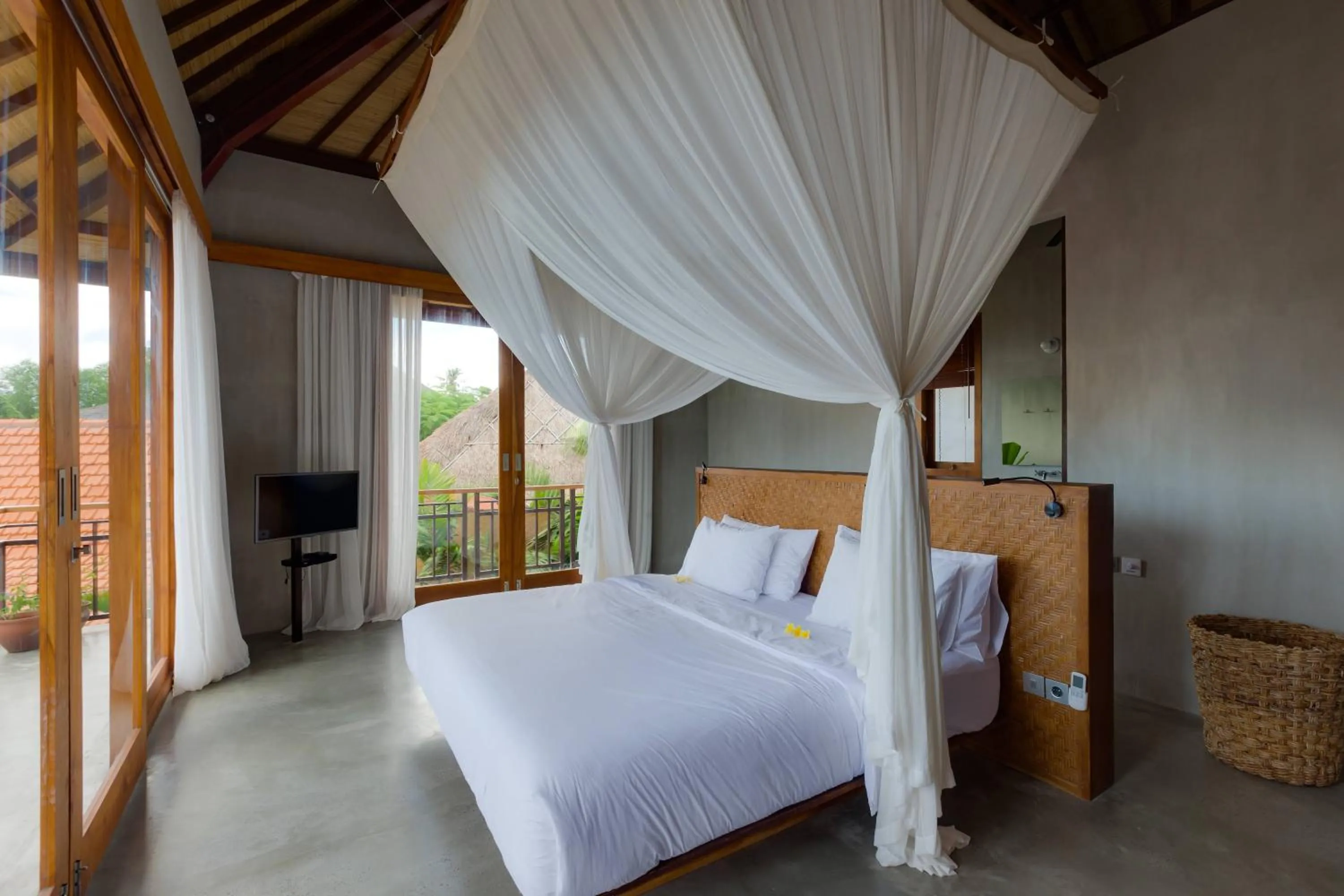 Bed in ZIN Berawa Villas & Bungalows