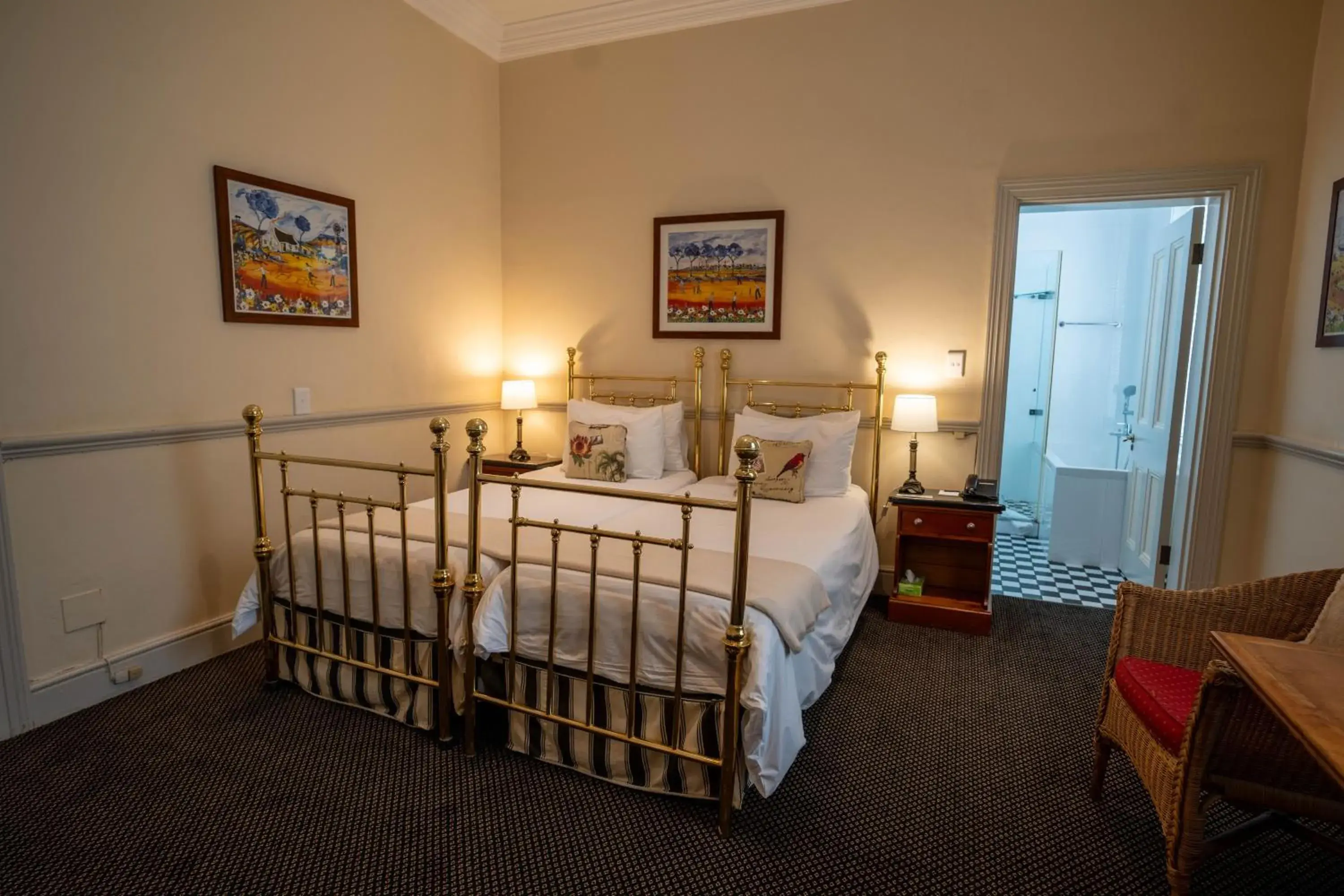 Luxury Double or Twin Room - single occupancy in The Stellenbosch Hotel Luxury Double or Twin Room - single occupancy in The Stellenbosch Hotel