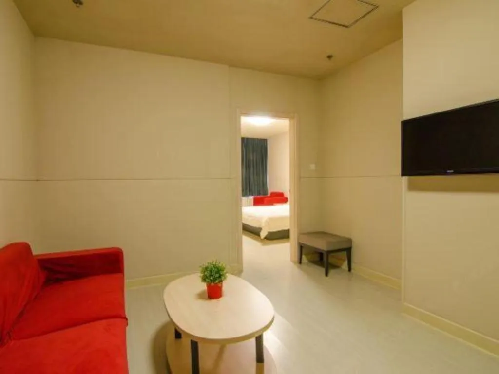 Bed in Jinjiang Inn Baotou Train Station Banch