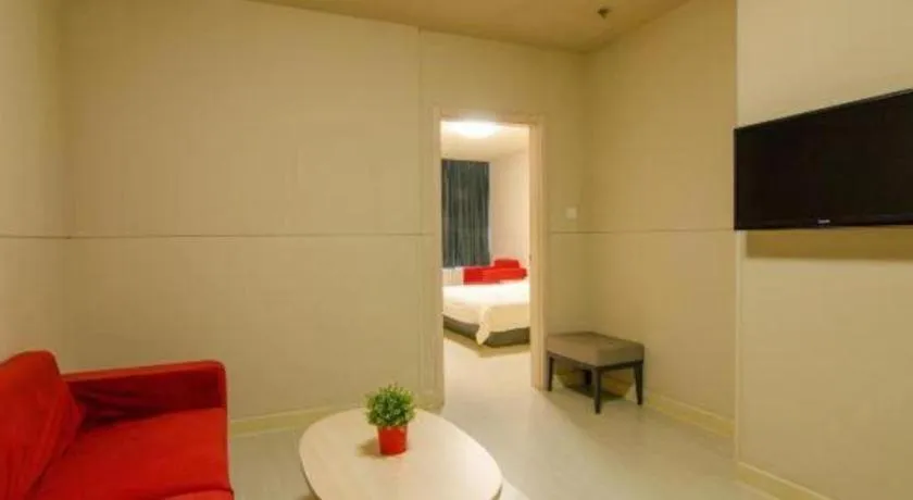 Bed in Jinjiang Inn Baotou Train Station Banch