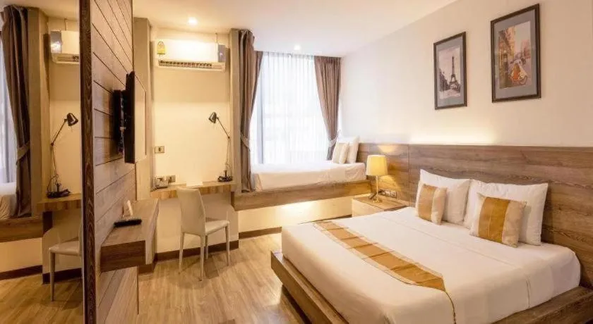 Bed in B2 Bangna Premier Hotel