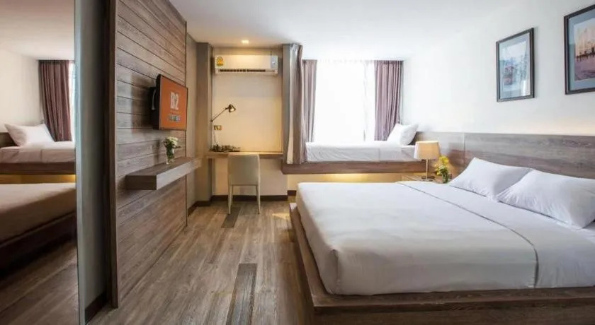 Bed in B2 Bangna Premier Hotel