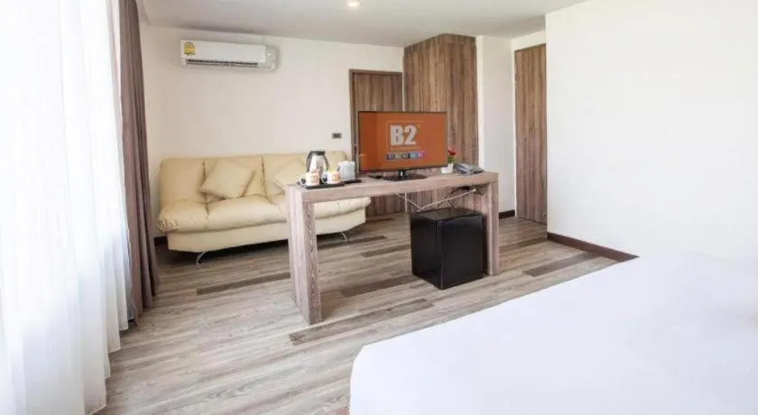 Bed in B2 Bangna Premier Hotel