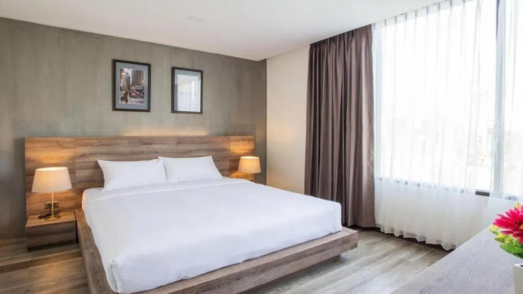 Bed in B2 Bangna Premier Hotel