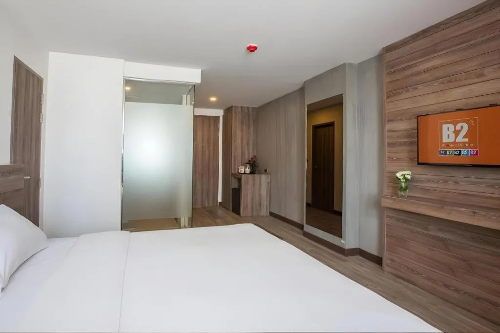 Bed in B2 Bangna Premier Hotel