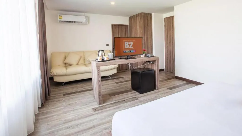 Bed in B2 Bangna Premier Hotel