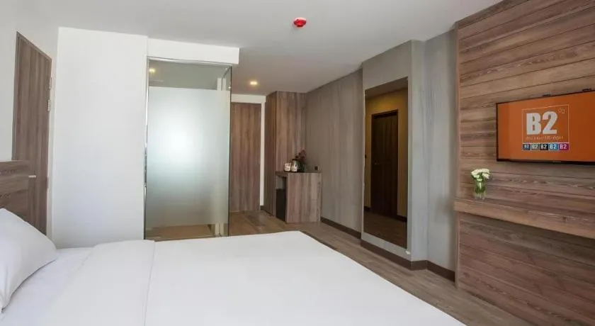 Bed in B2 Bangna Premier Hotel