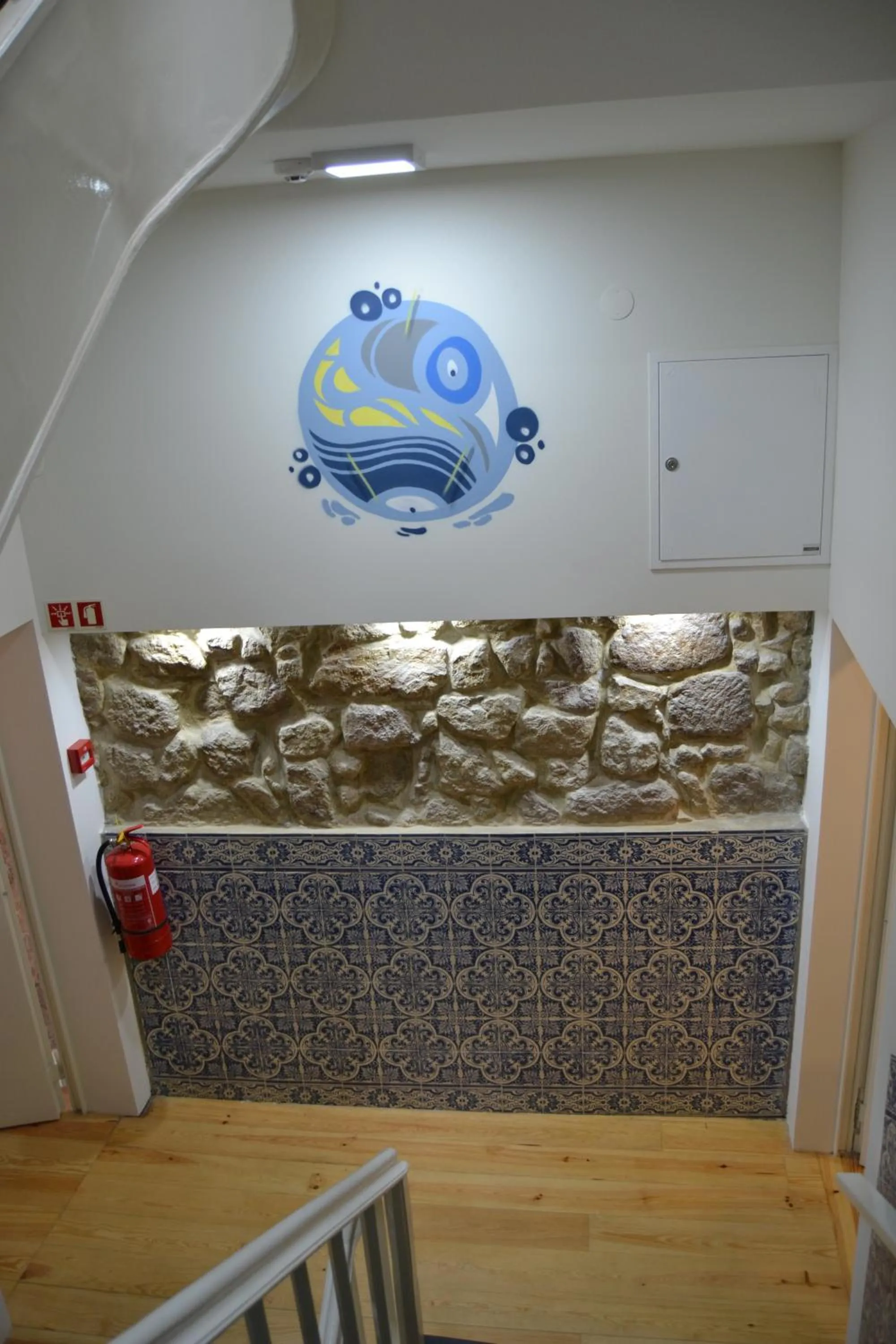 Decorative detail in Happy Porto Hostel