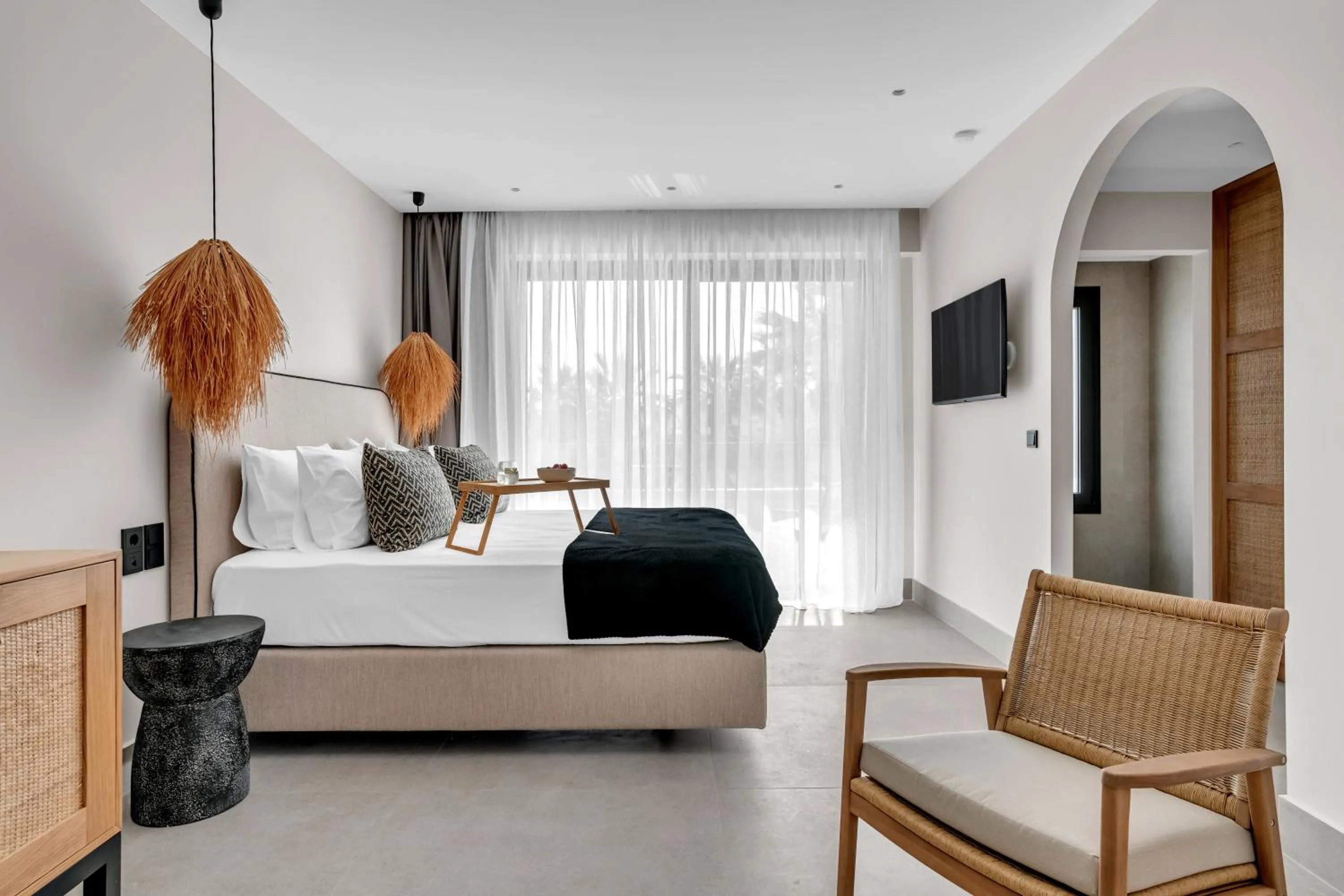 Bed in Ammos Boutique Apartments & Suites