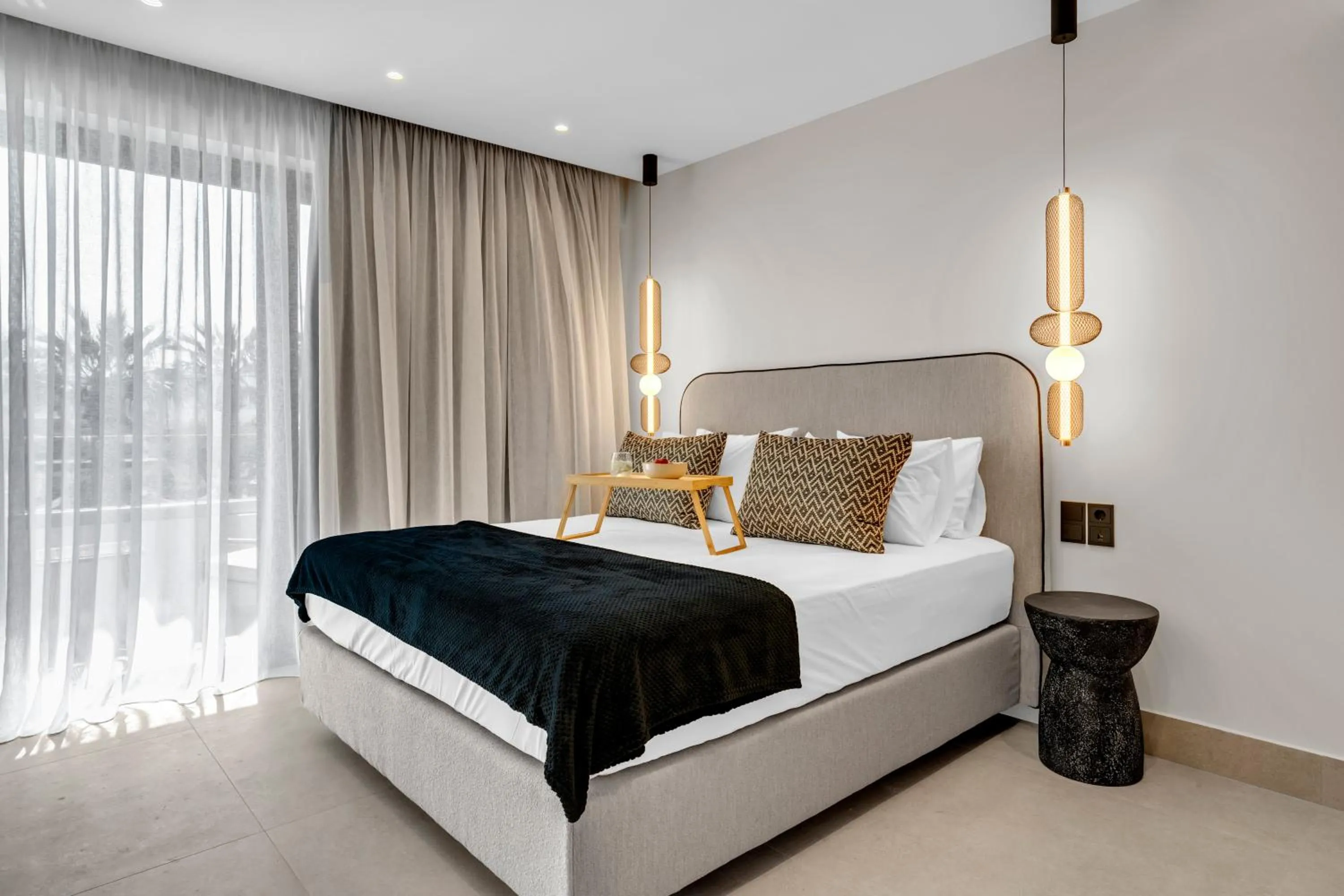 Bed in Ammos Boutique Apartments & Suites