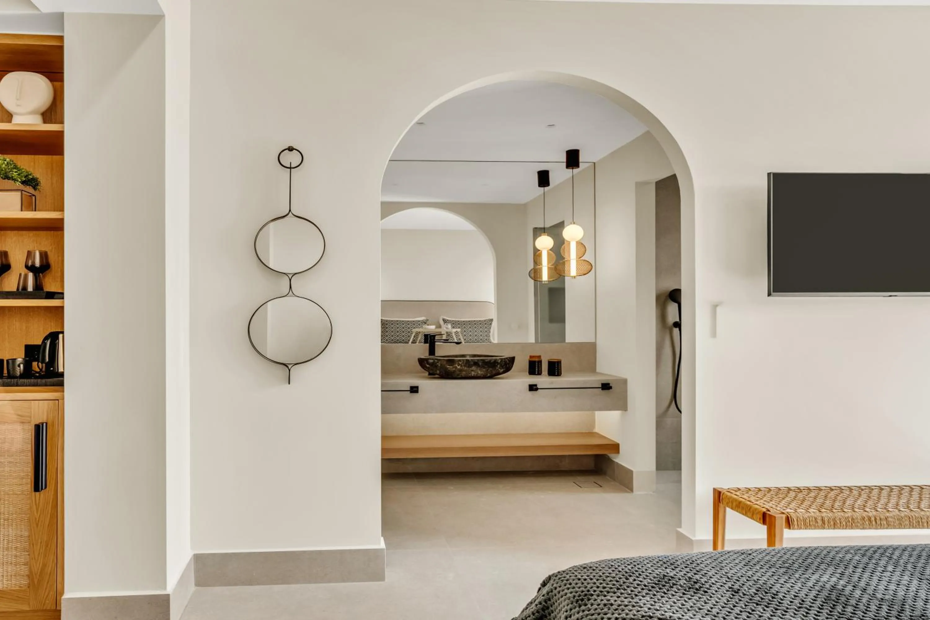 Bed in Ammos Boutique Apartments & Suites