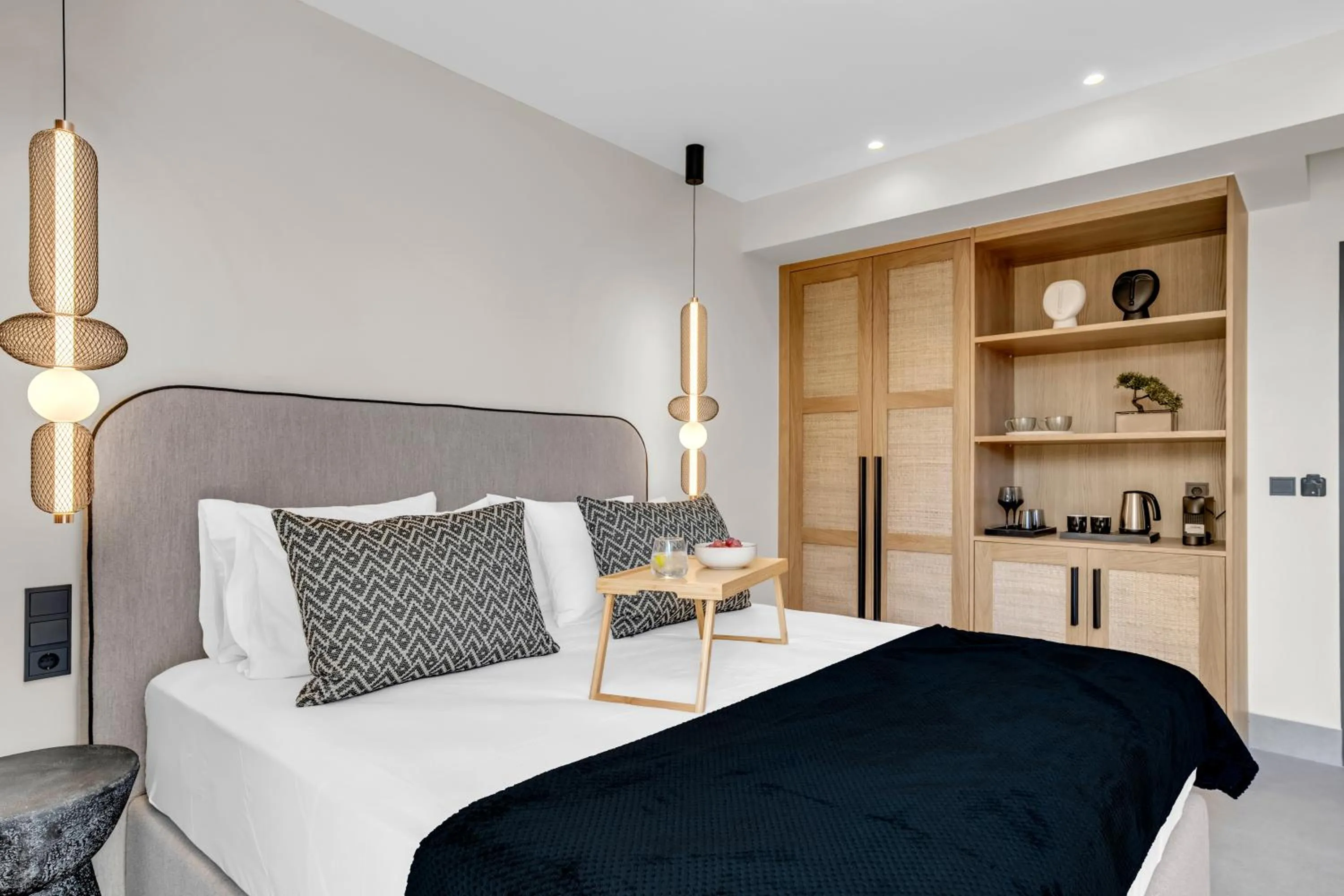 Bed in Ammos Boutique Apartments & Suites