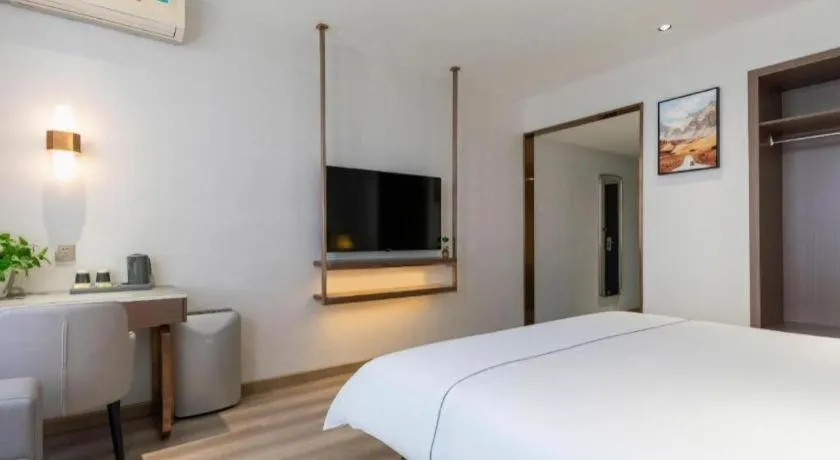 Bed in Jinjiang Inn Tianjin Konggang Branch