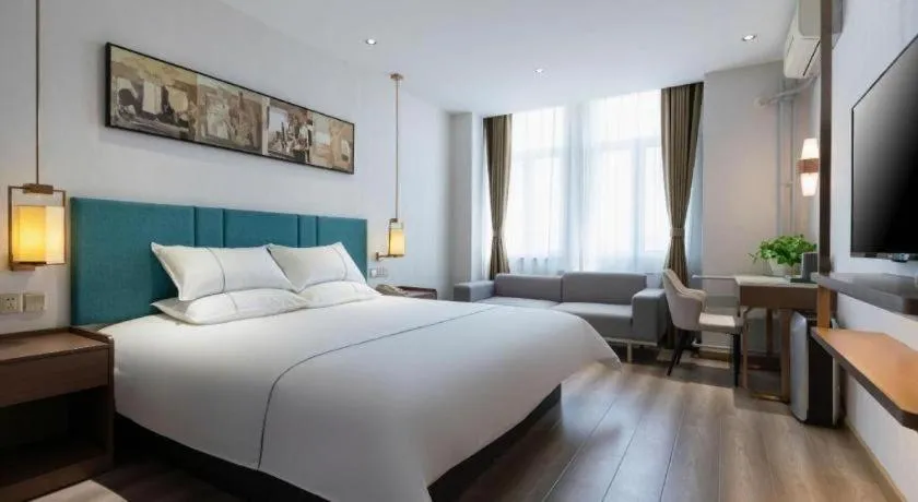 Bed in Jinjiang Inn Tianjin Konggang Branch